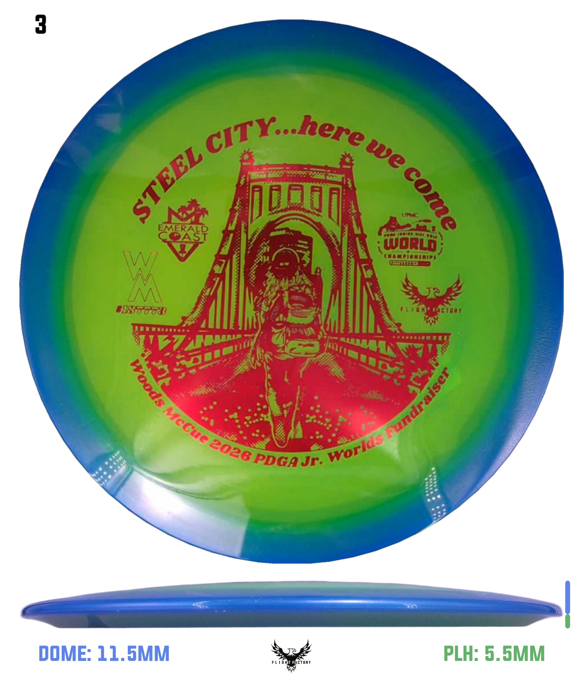 Innova Halo Champion Firebird - Woods McCue Fundraiser Discs