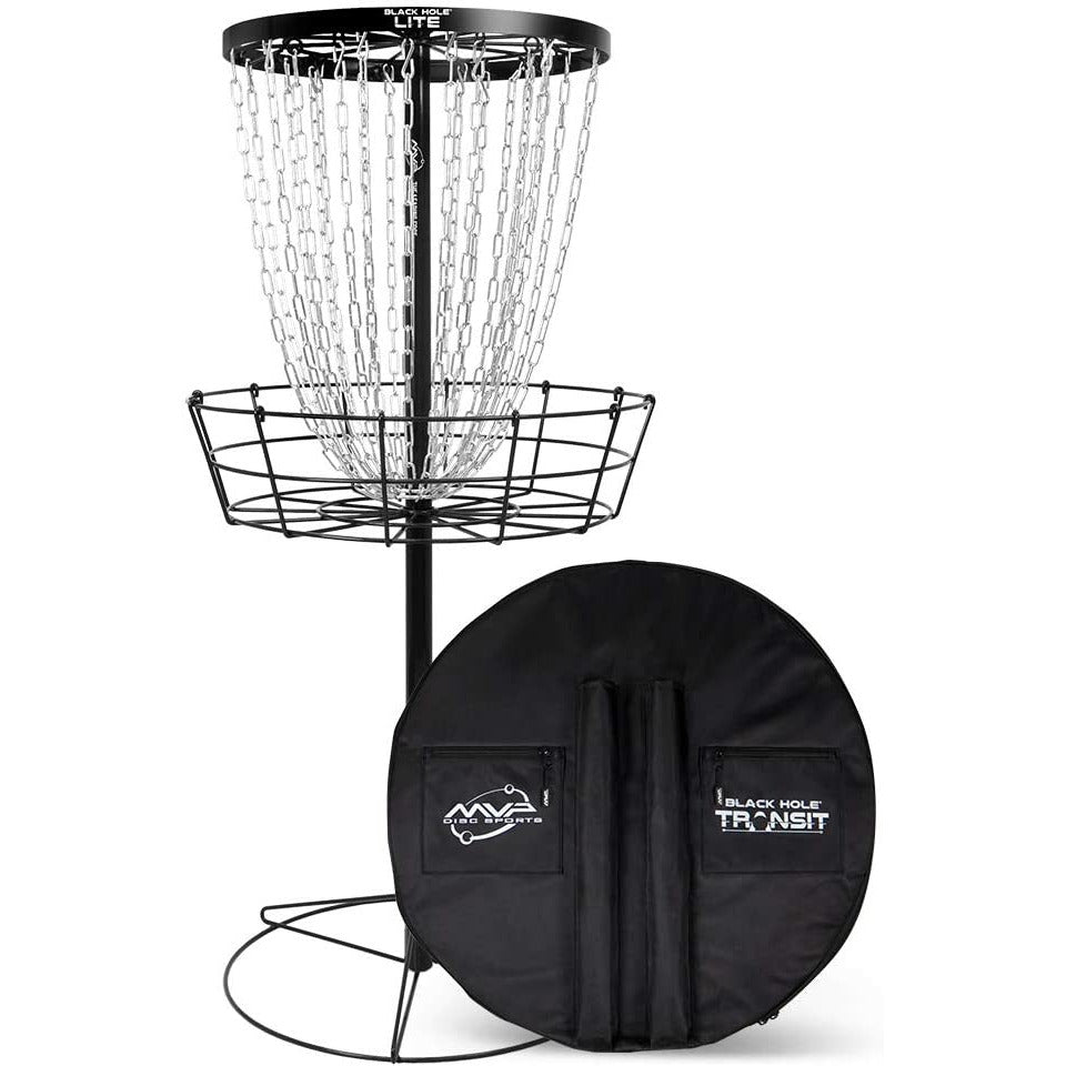MVP Black Hole Light Disc Golf Target + Transit Bag