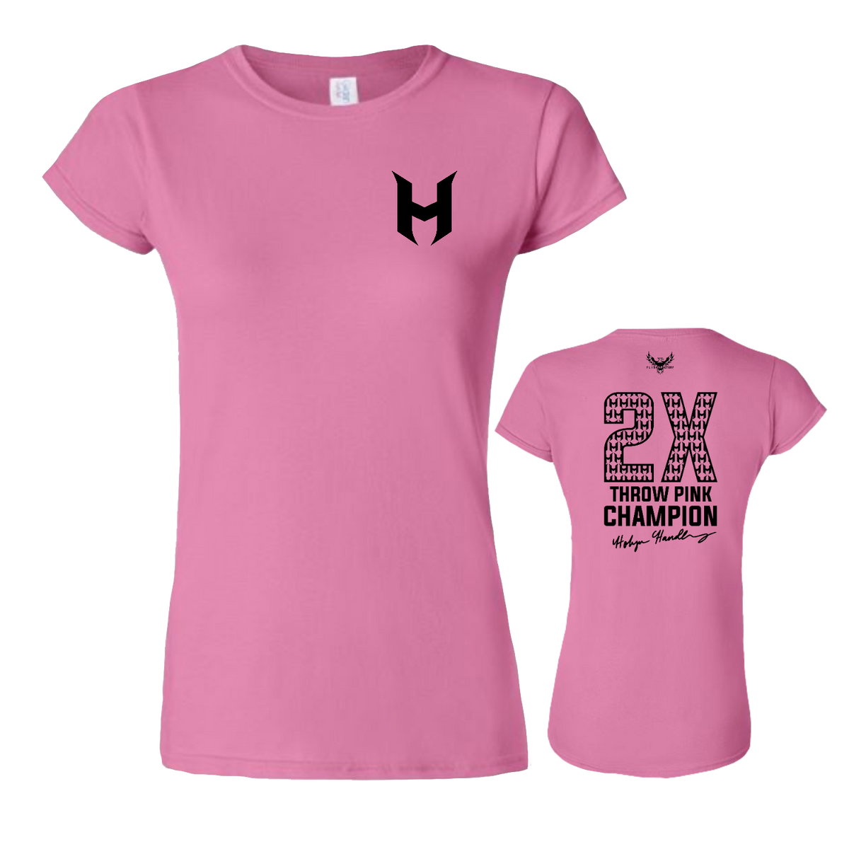 Holyn Handley 2x Throw Pink Champion Women's Softstyle T-Shirt (PRE-ORDER)