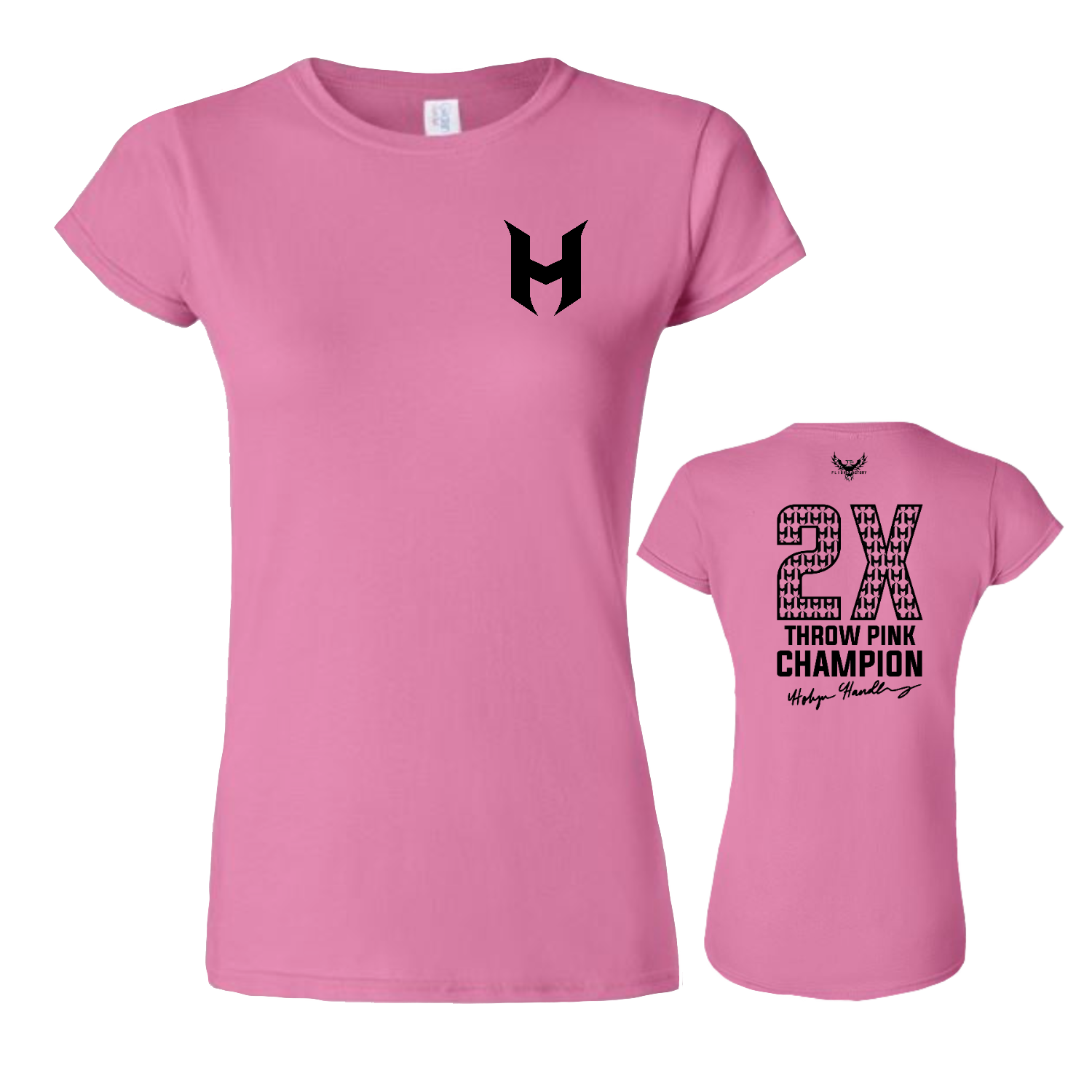 Holyn Handley 2x Throw Pink Champion Women's Softstyle T-Shirt (PRE-ORDER)