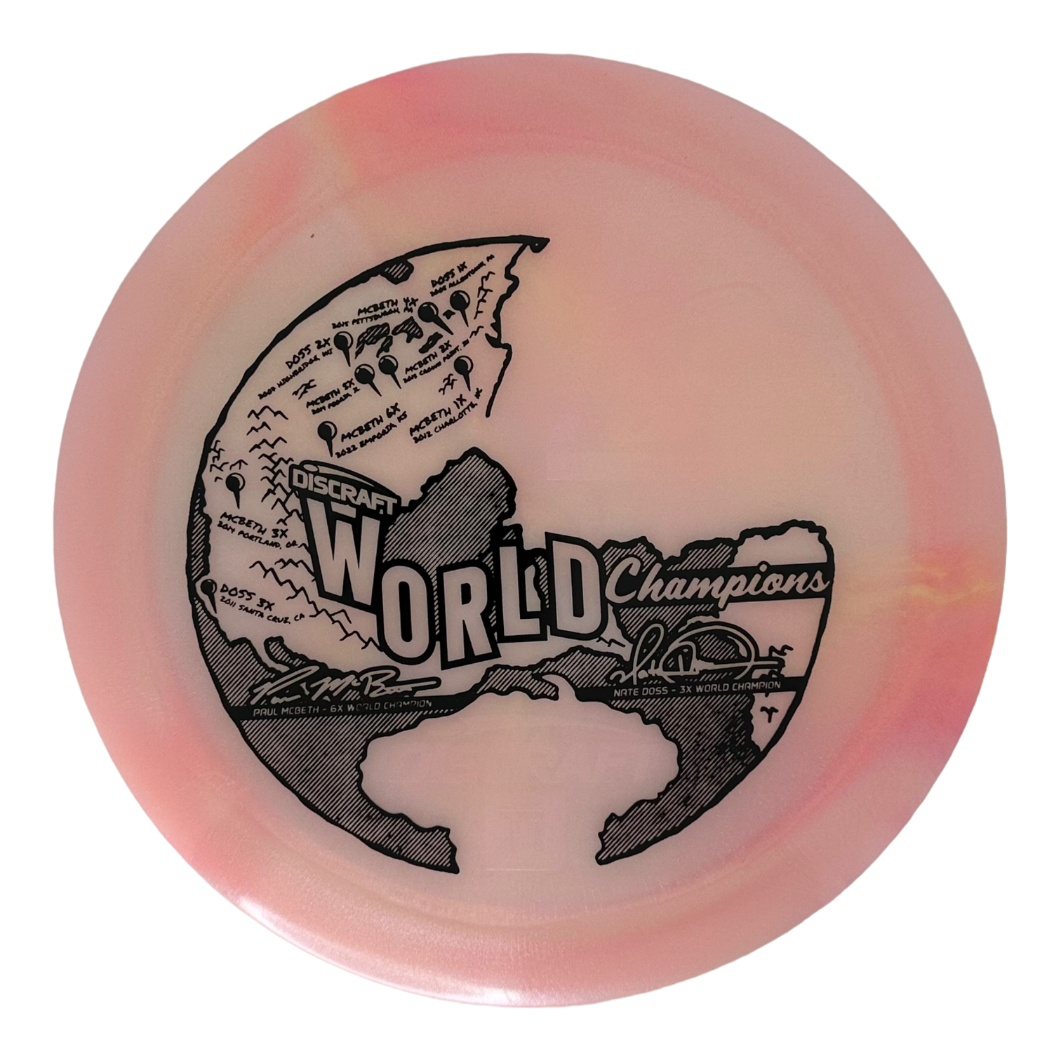 Discraft ESP Swirl Force - Paul McBeth x Nate Doss 9x - Flight Discraft ESP Swirl Force - Paul McBeth x Nate Doss 9x - Flight