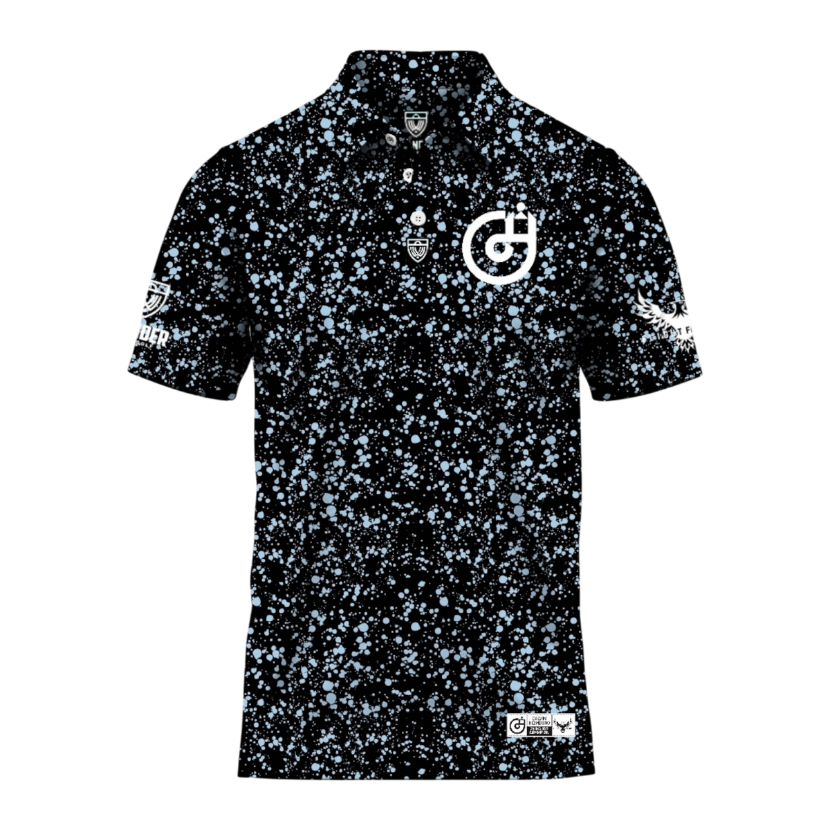 Calvin Heimburg 2026 Polo - 2x Major Champion Black Splatter (PRE-ORDER)