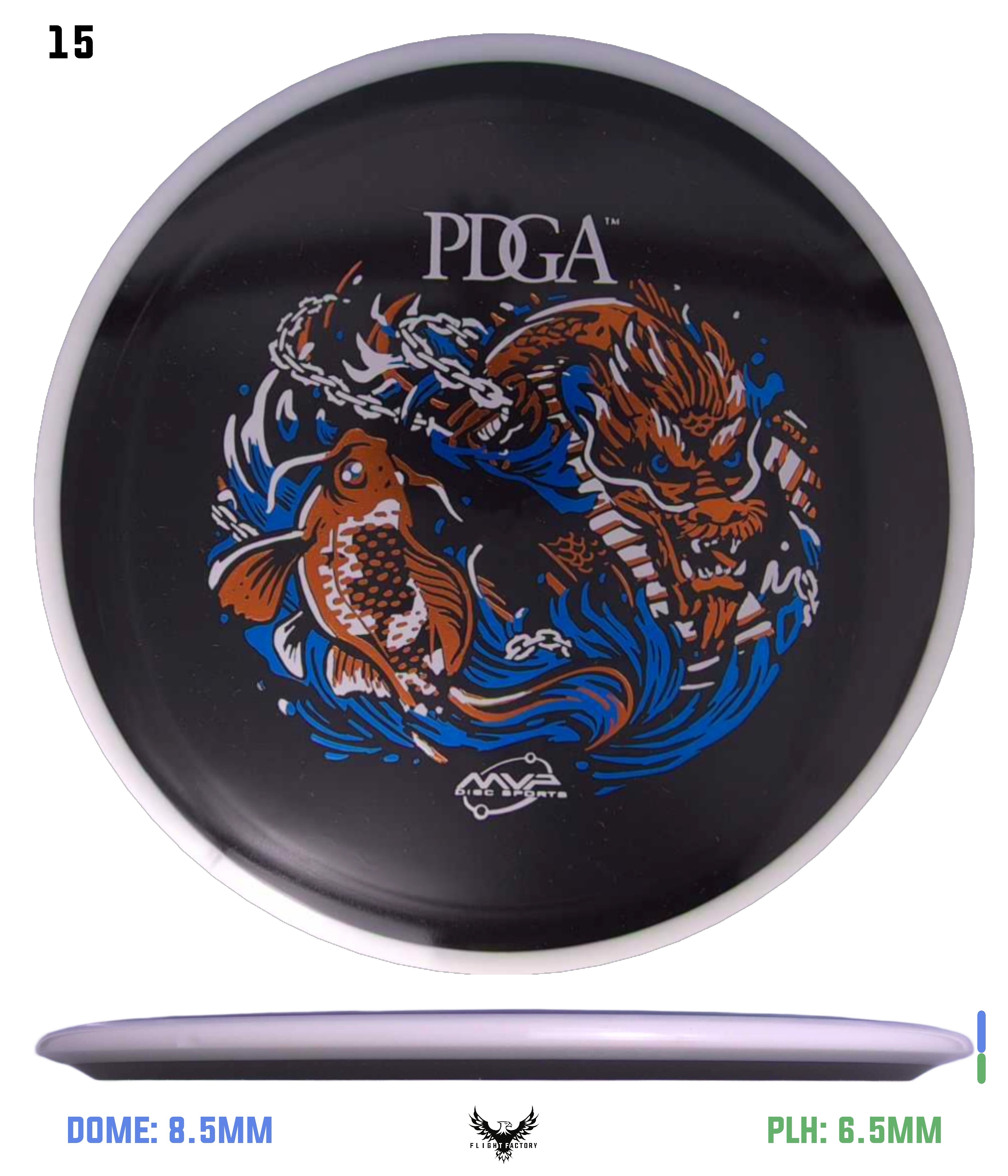 MVP R2 Neutron Crave - PDGA Dragon & Koi - Flight Factory Discs