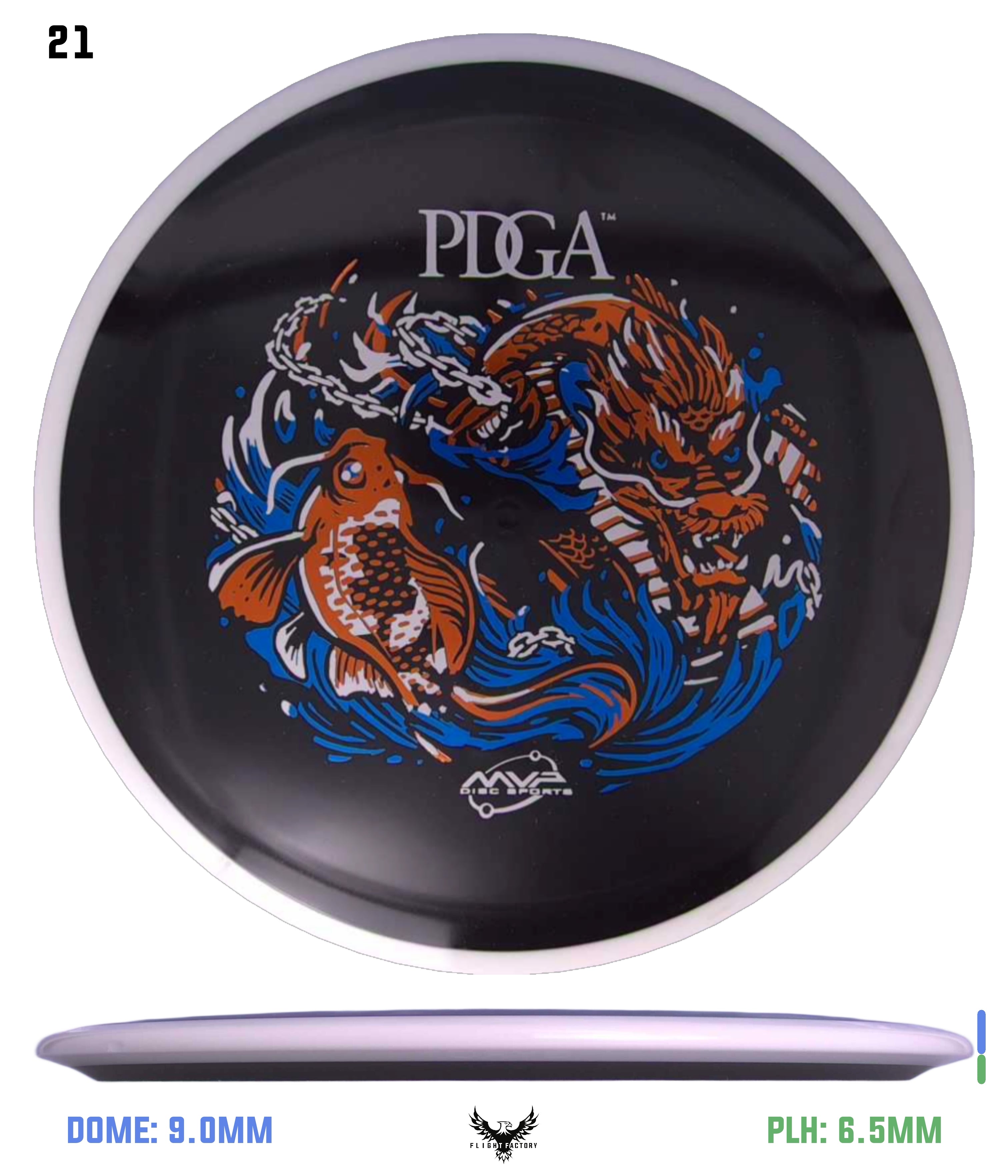 MVP R2 Neutron Crave - PDGA Dragon & Koi - Flight Factory Discs
