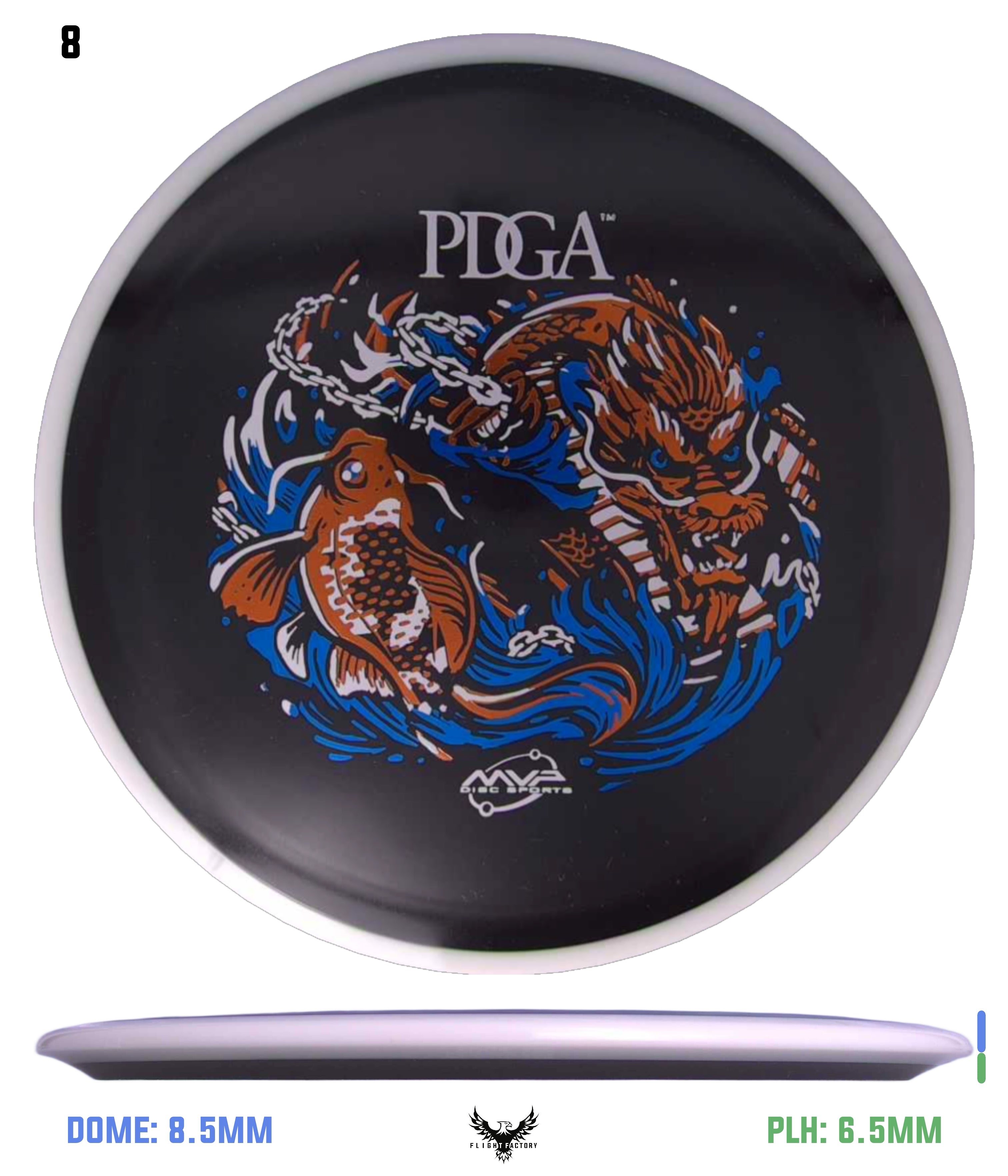 MVP R2 Neutron Crave - PDGA Dragon & Koi - Flight Factory Discs