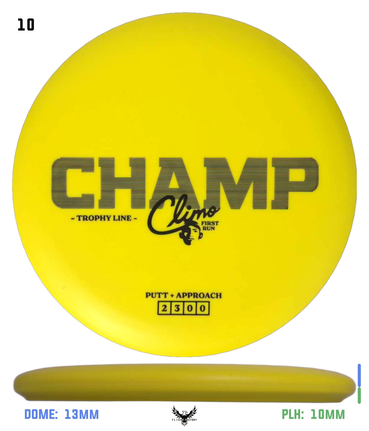 Climo Disc Golf Trophy Line Champ - First Run