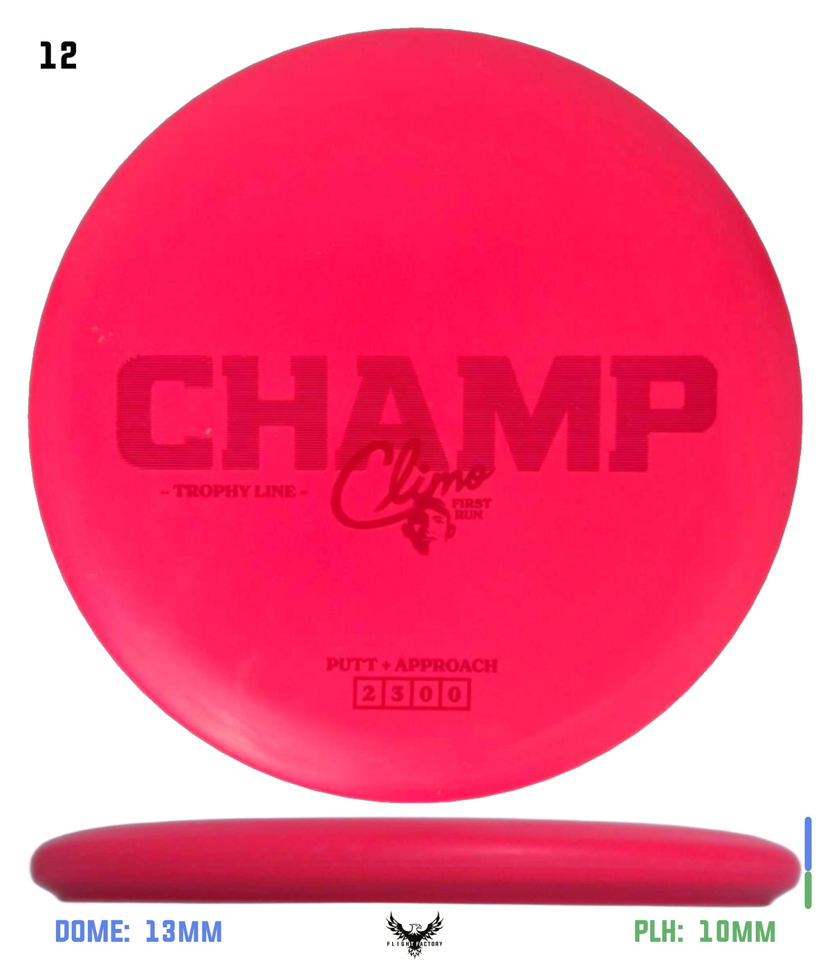 Climo Disc Golf Trophy Line Champ - First Run