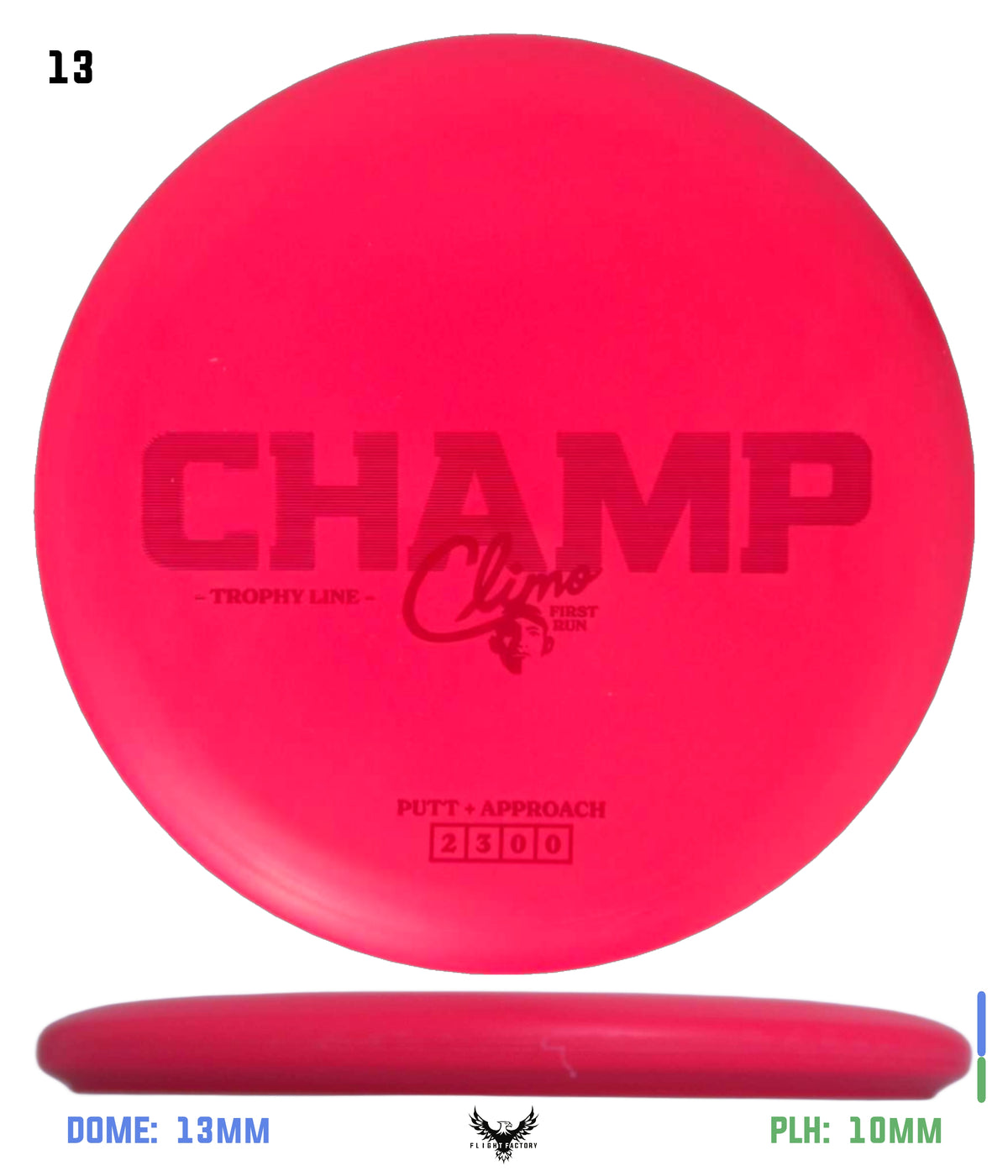 Climo Disc Golf Trophy Line Champ - First Run
