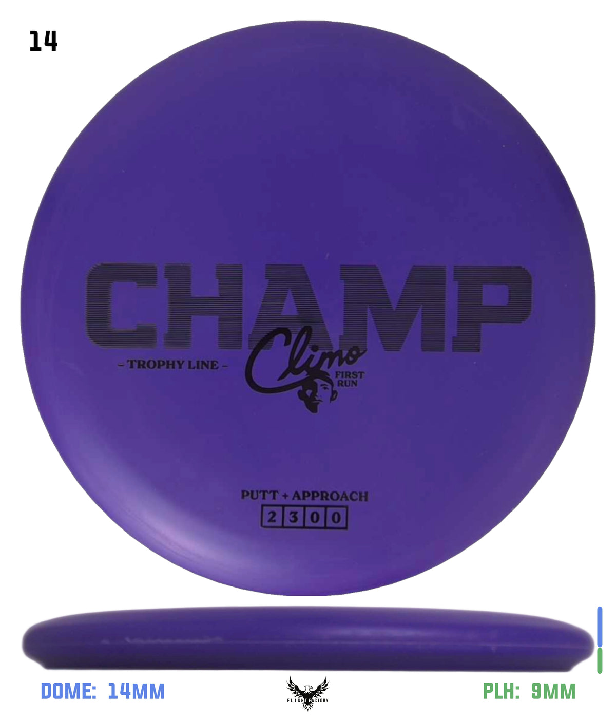 Climo Disc Golf Trophy Line Champ - First Run