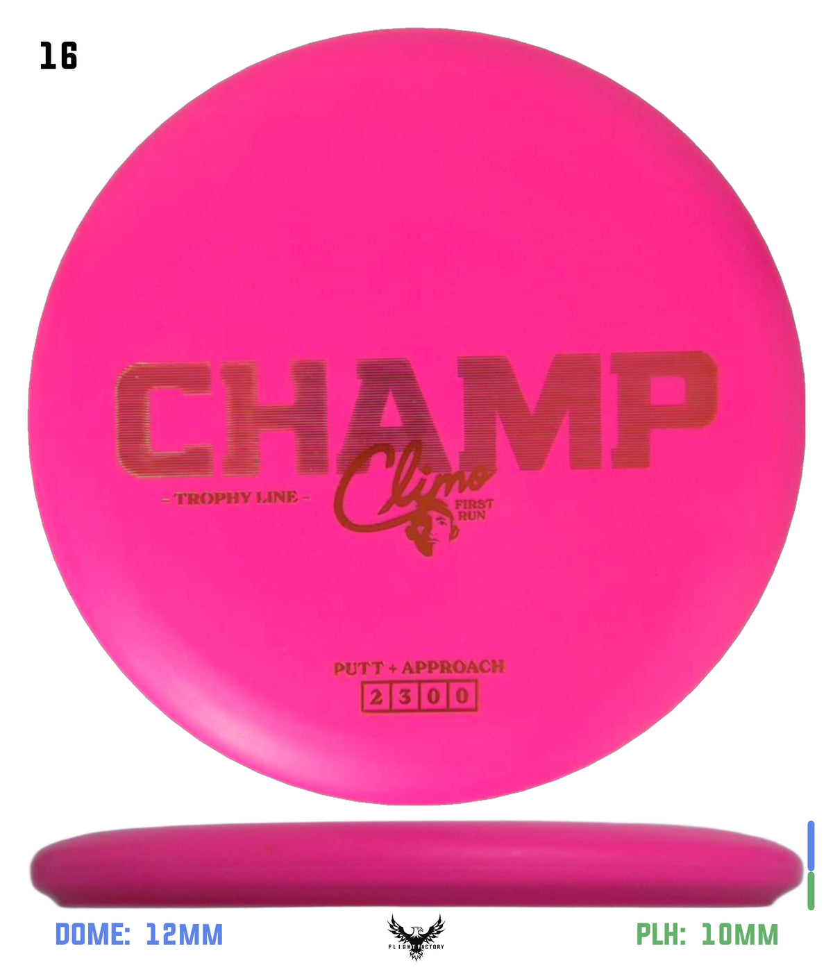 Climo Disc Golf Trophy Line Champ - First Run