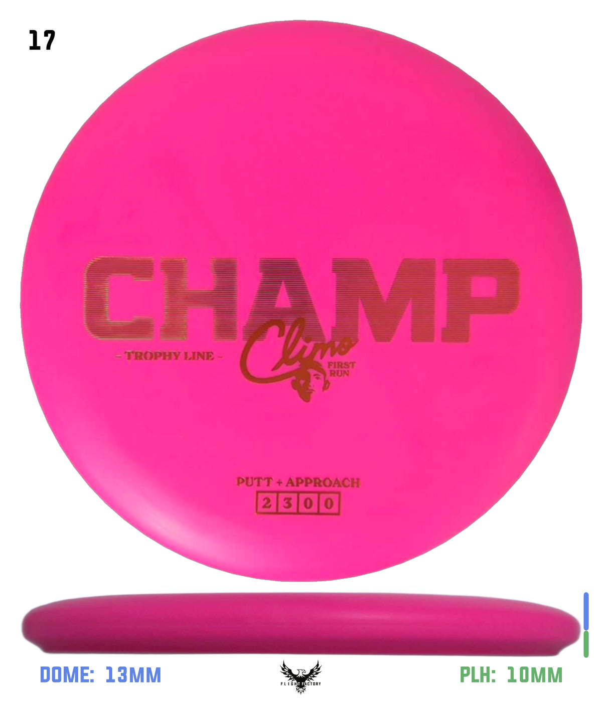 Climo Disc Golf Trophy Line Champ - First Run