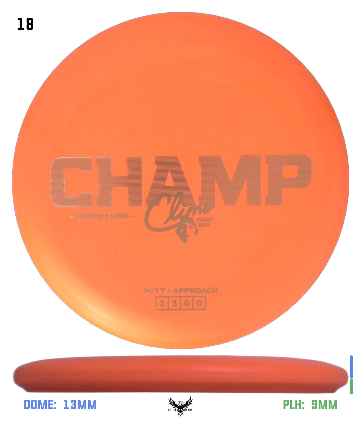 Climo Disc Golf Trophy Line Champ - First Run