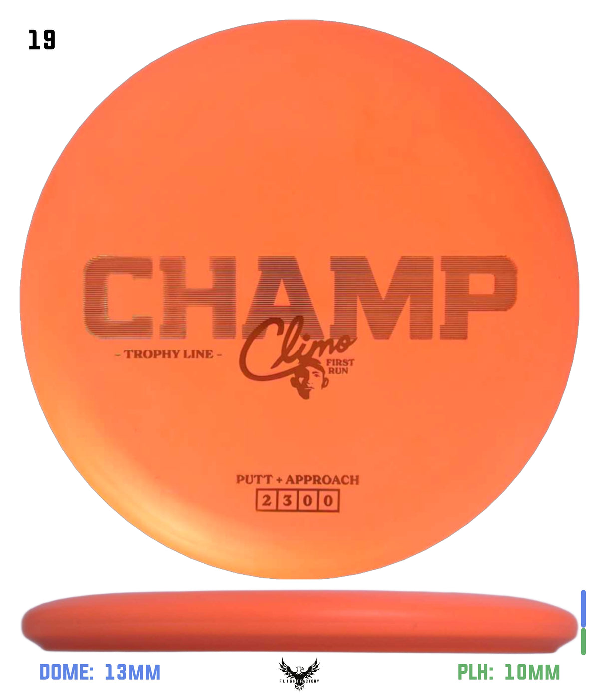 Climo Disc Golf Trophy Line Champ - First Run