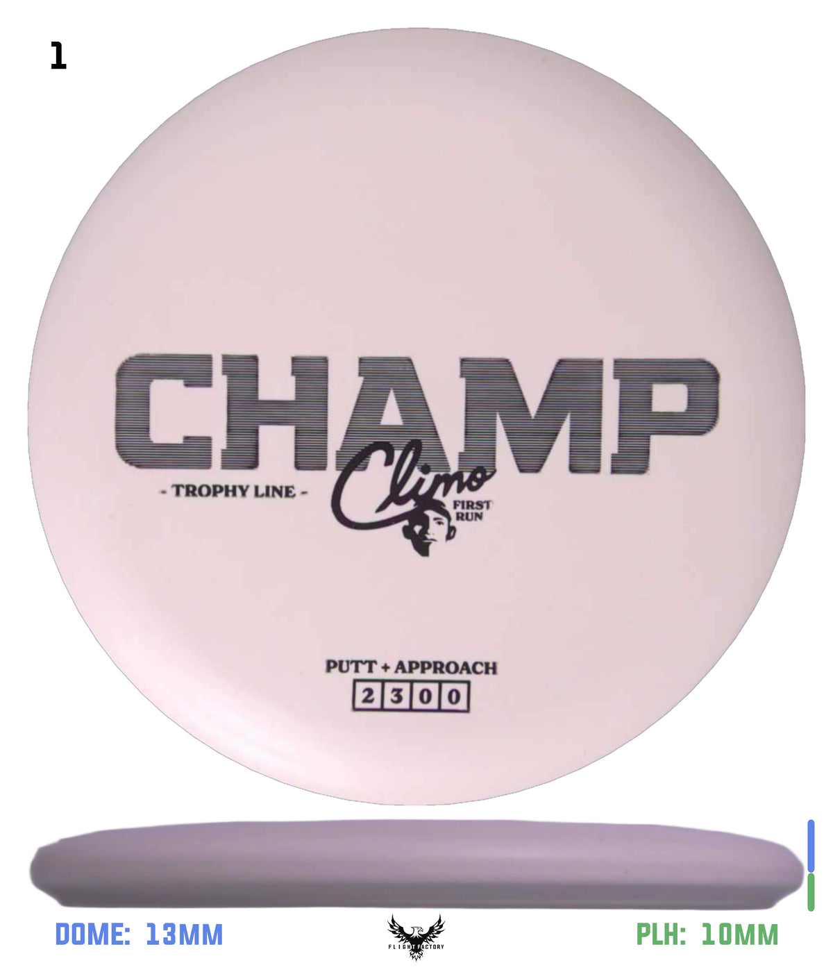 Climo Disc Golf Trophy Line Champ - First Run