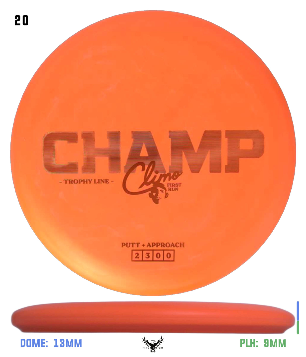Climo Disc Golf Trophy Line Champ - First Run