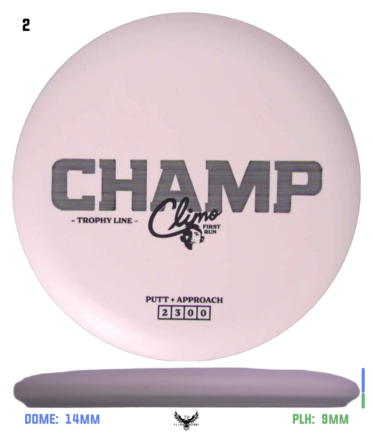 Climo Disc Golf Trophy Line Champ - First Run
