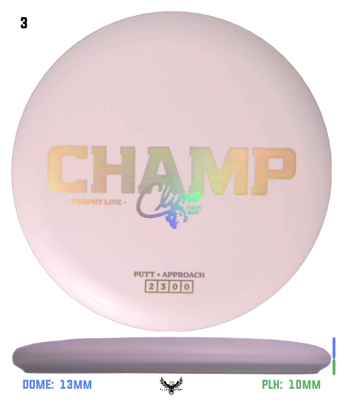 Climo Disc Golf Trophy Line Champ - First Run