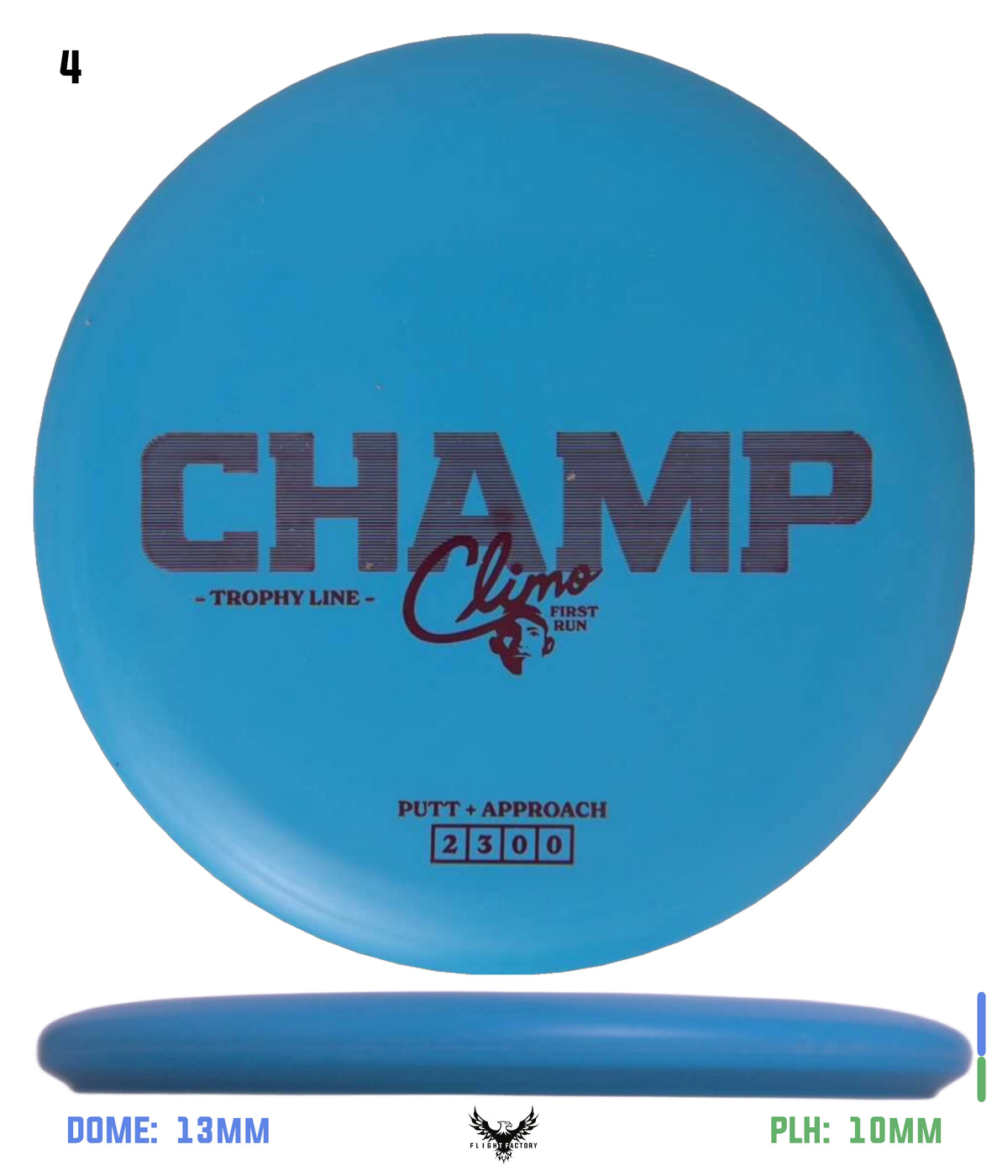 Climo Disc Golf Trophy Line Champ - First Run