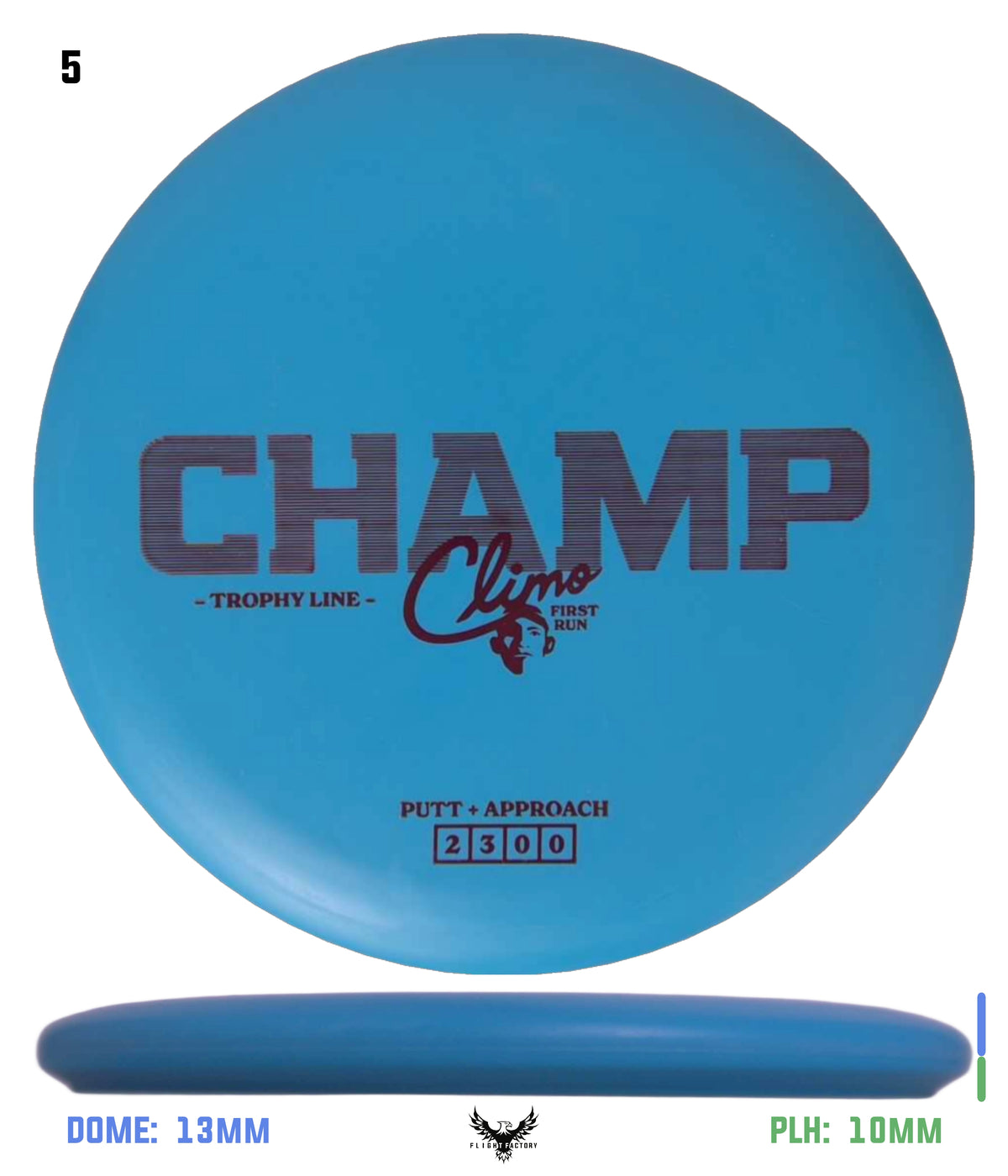 Climo Disc Golf Trophy Line Champ - First Run