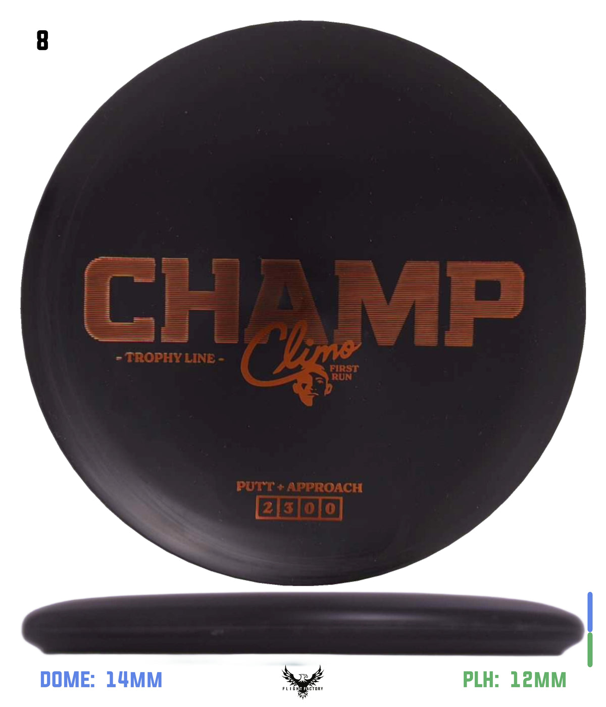 Climo Disc Golf Trophy Line Champ - First Run