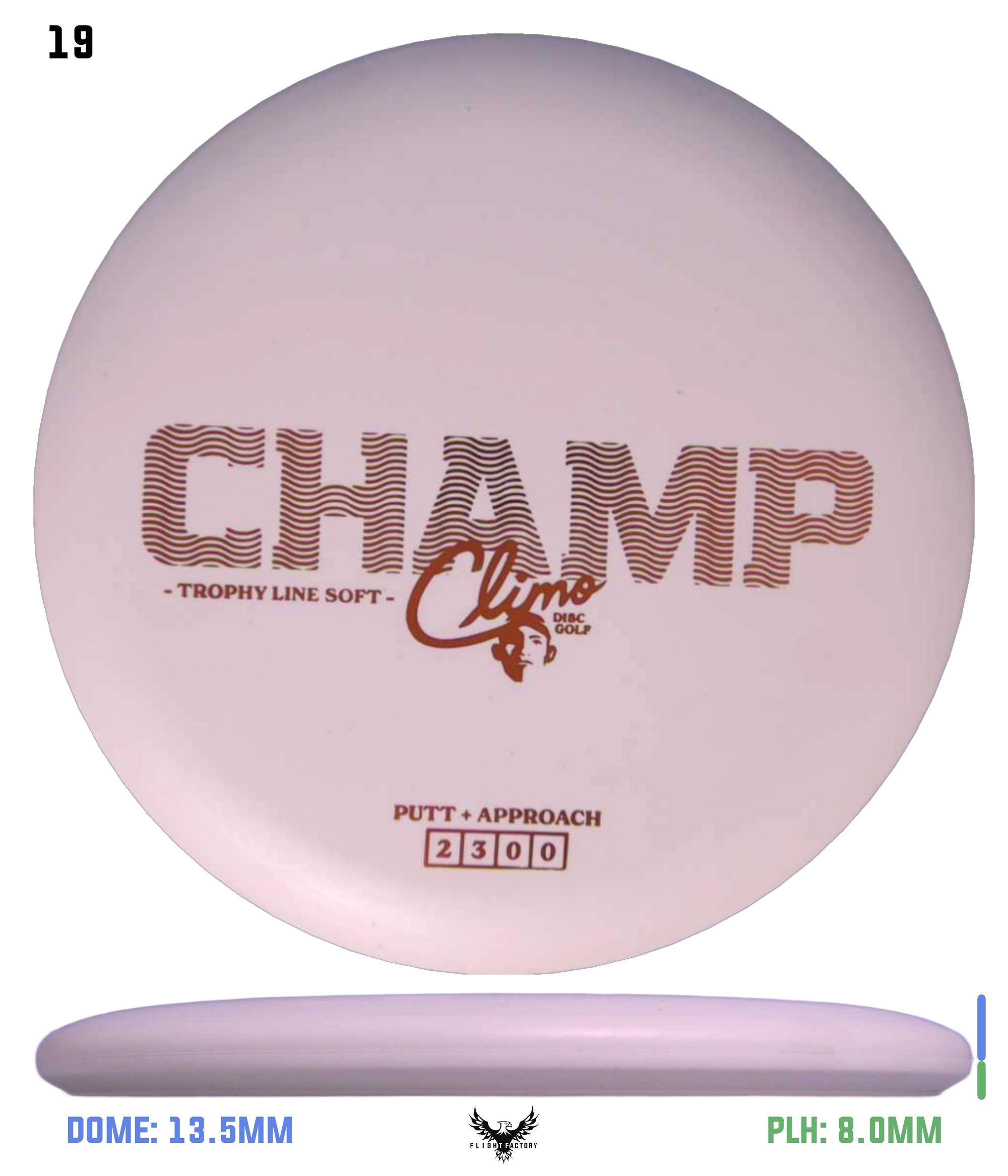 Climo Disc Golf Trophy Line Soft Champ
