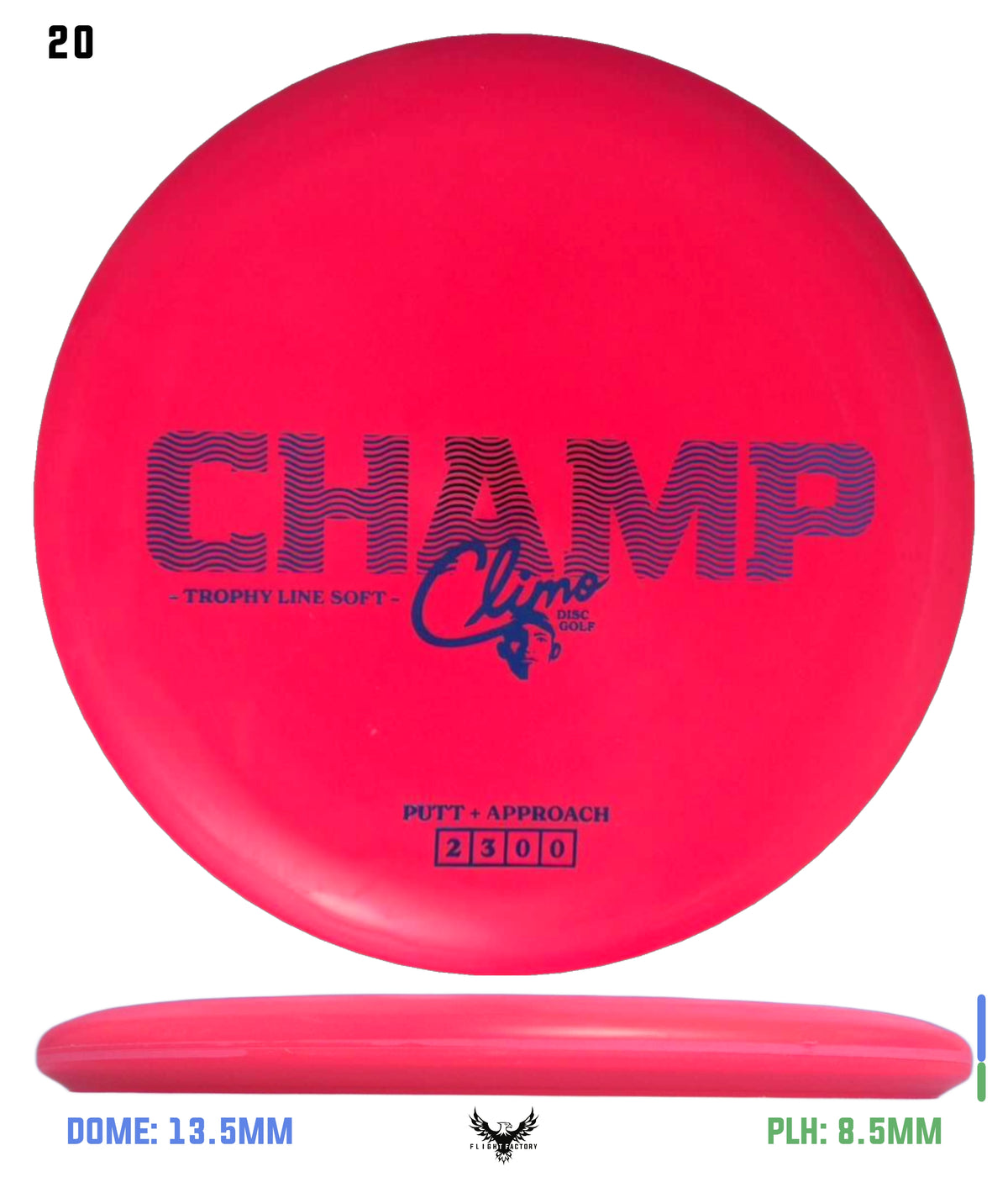 Climo Disc Golf Trophy Line Soft Champ