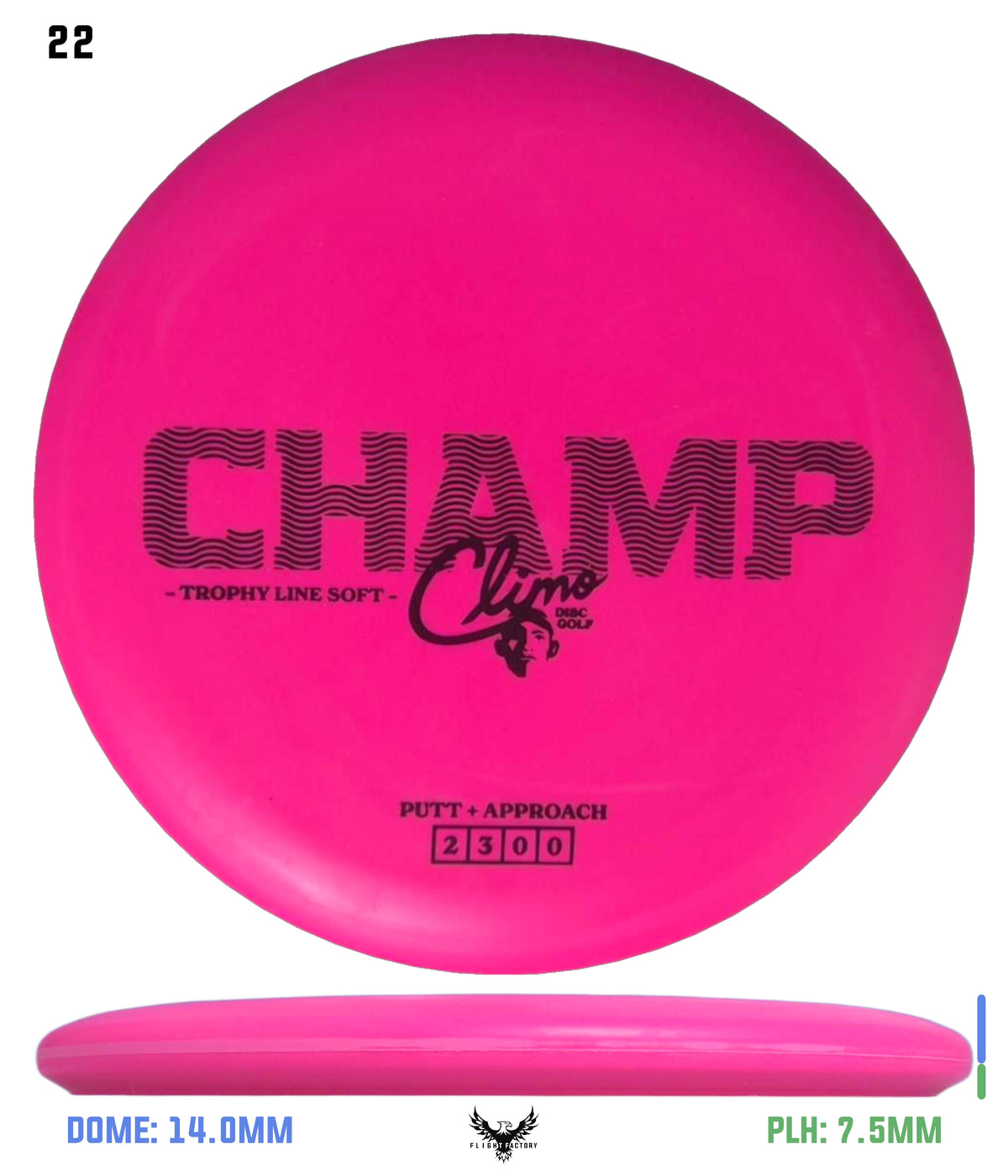 Climo Disc Golf Trophy Line Soft Champ