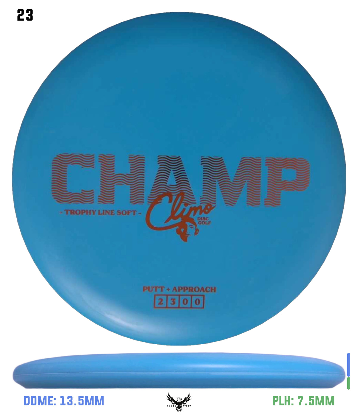 Climo Disc Golf Trophy Line Soft Champ