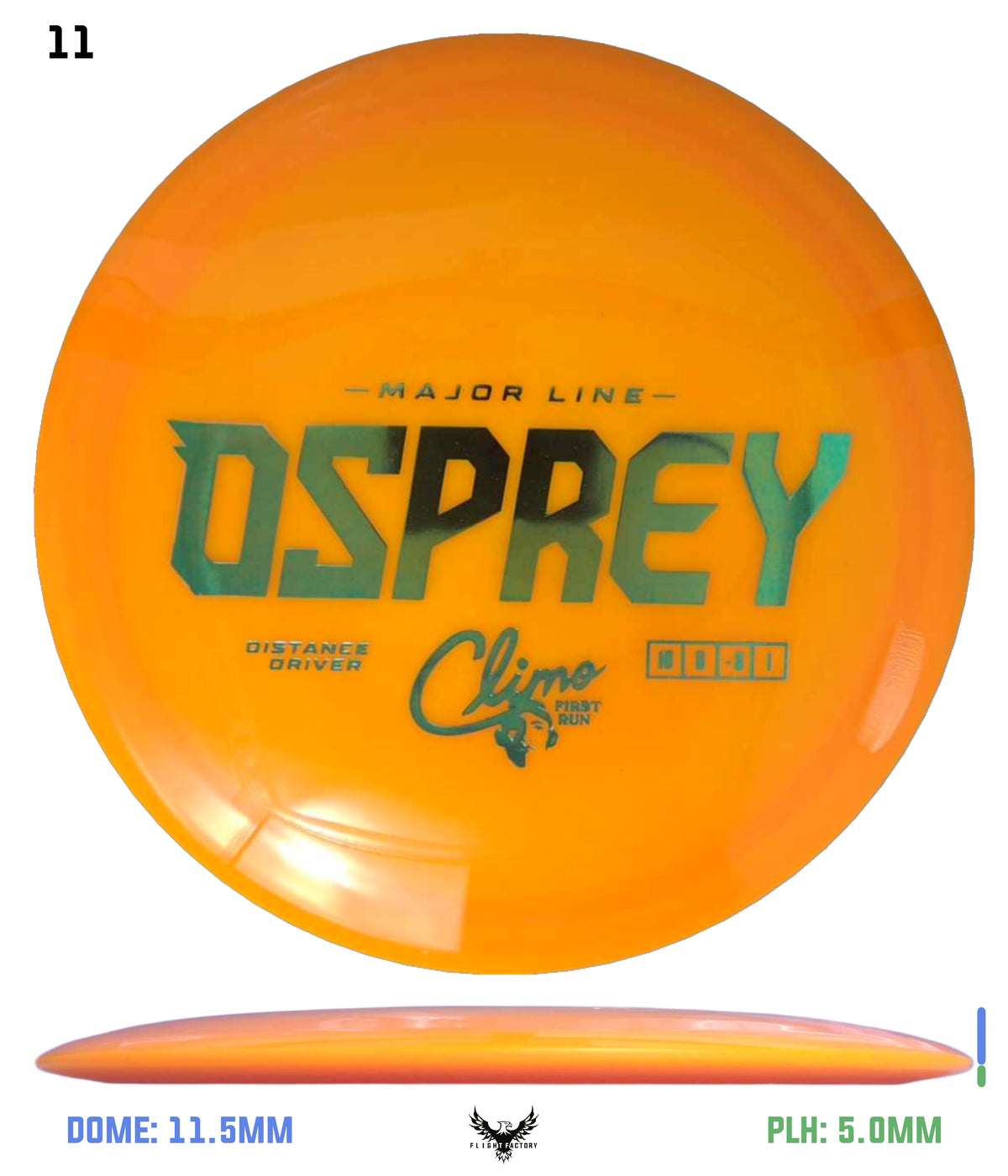 Climo Disc Golf Major Line Osprey - First Run