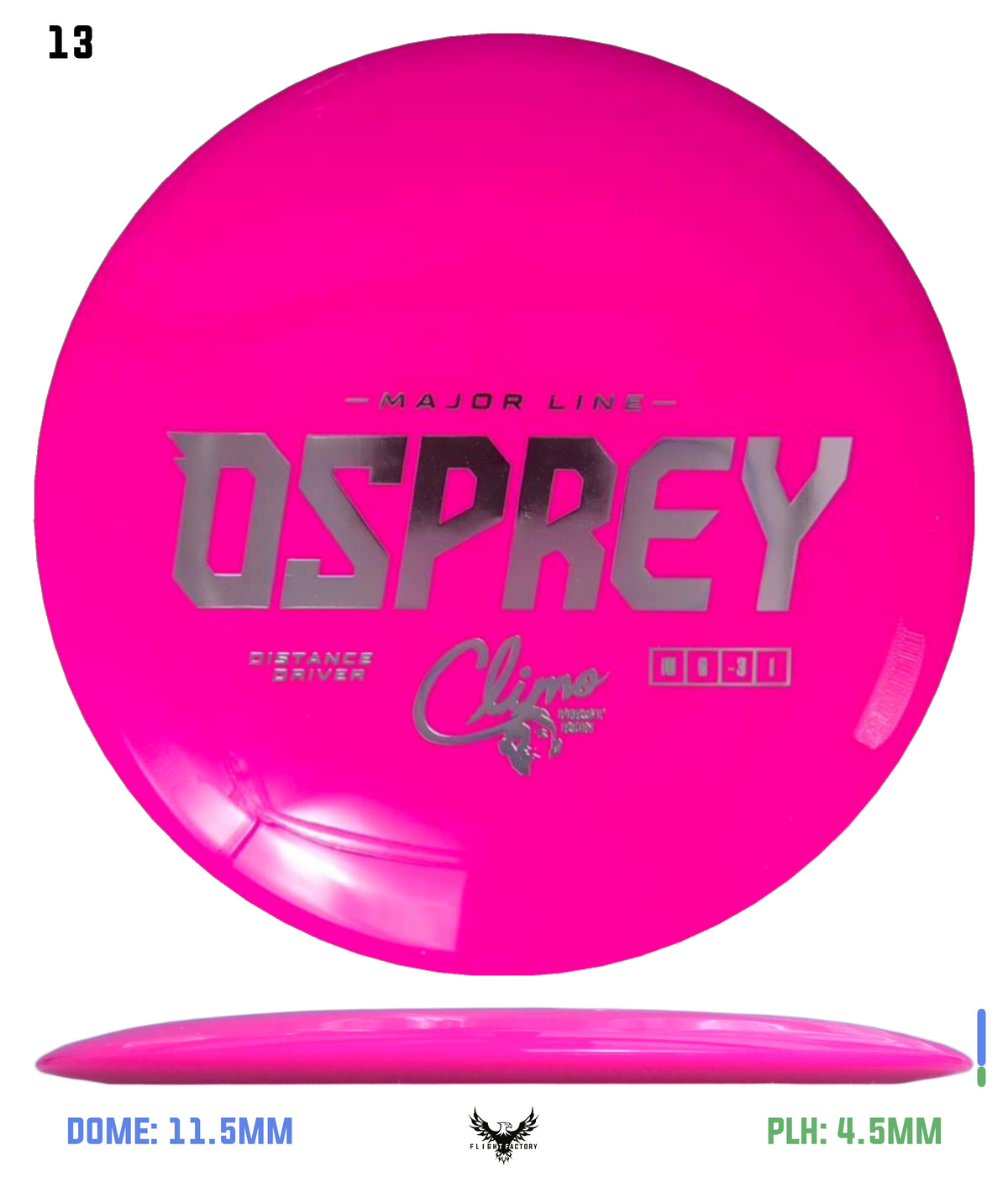 Climo Disc Golf Major Line Osprey - First Run