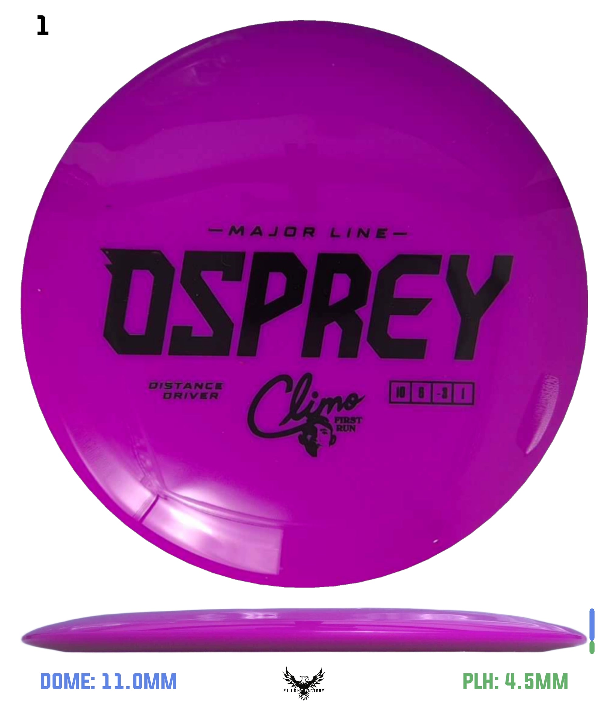 Climo Disc Golf Major Line Osprey - First Run
