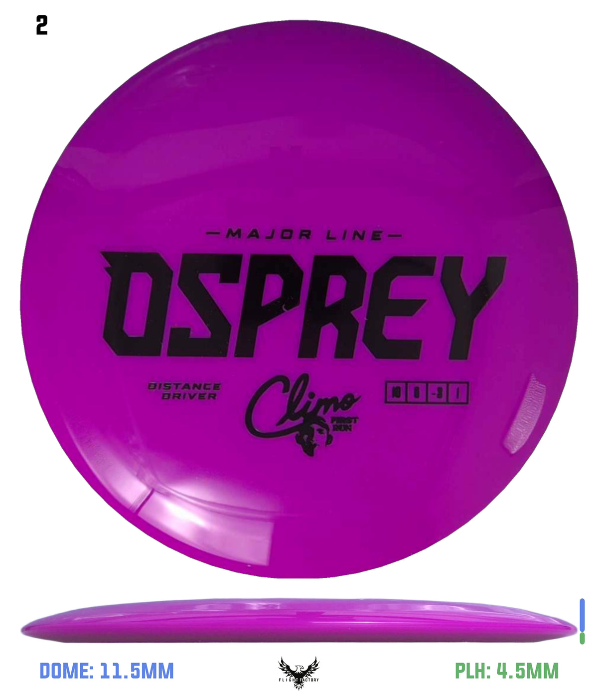 Climo Disc Golf Major Line Osprey - First Run
