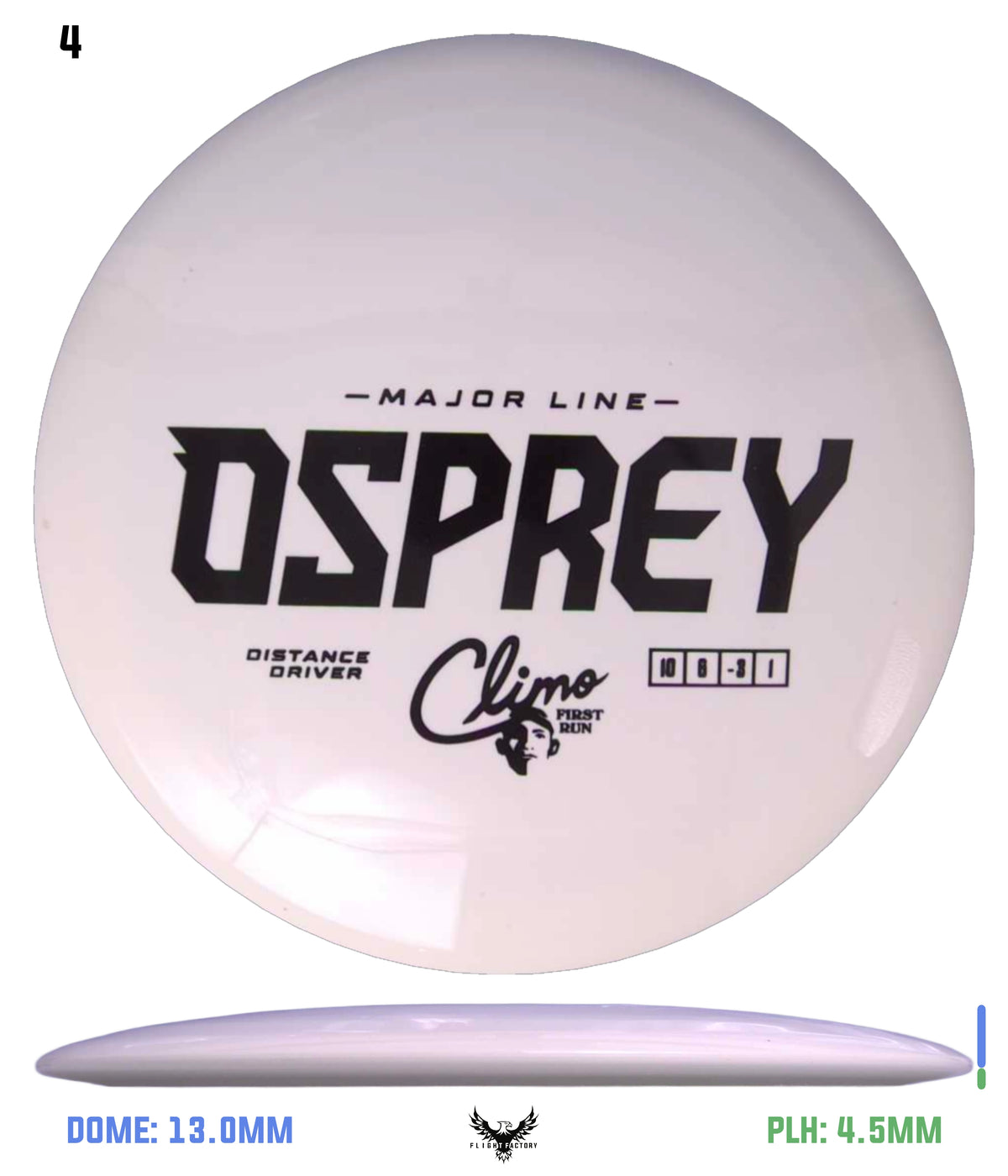 Climo Disc Golf Major Line Osprey - First Run