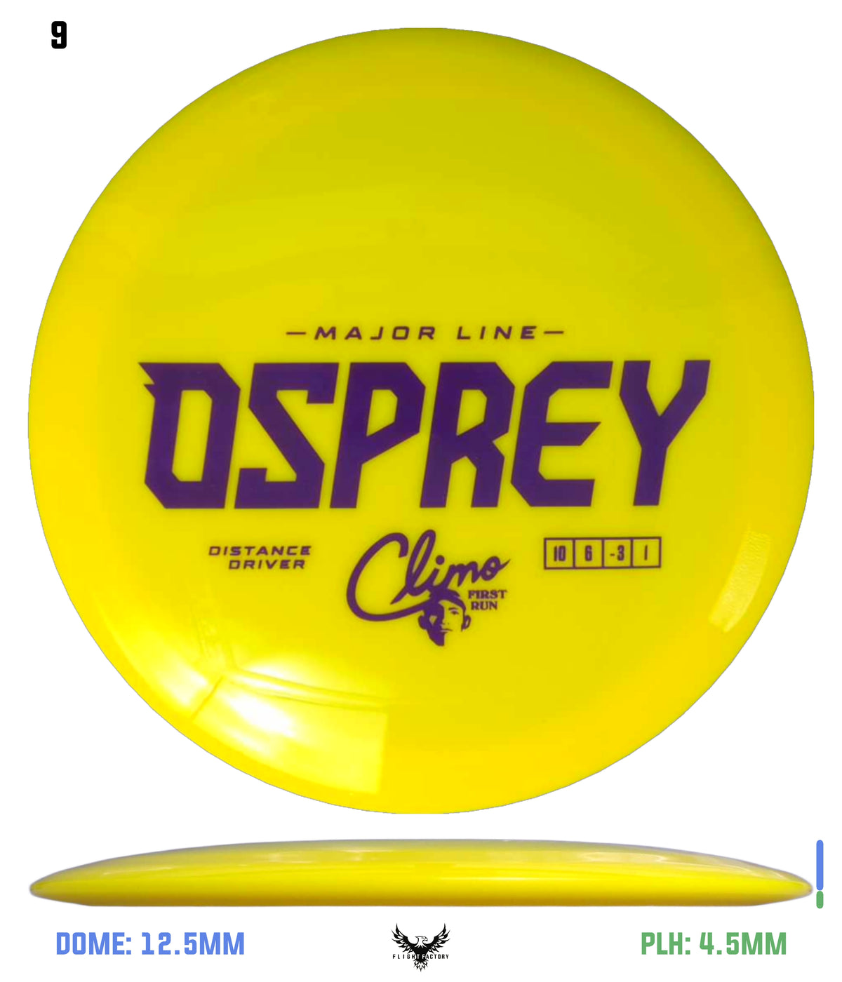 Climo Disc Golf Major Line Osprey - First Run