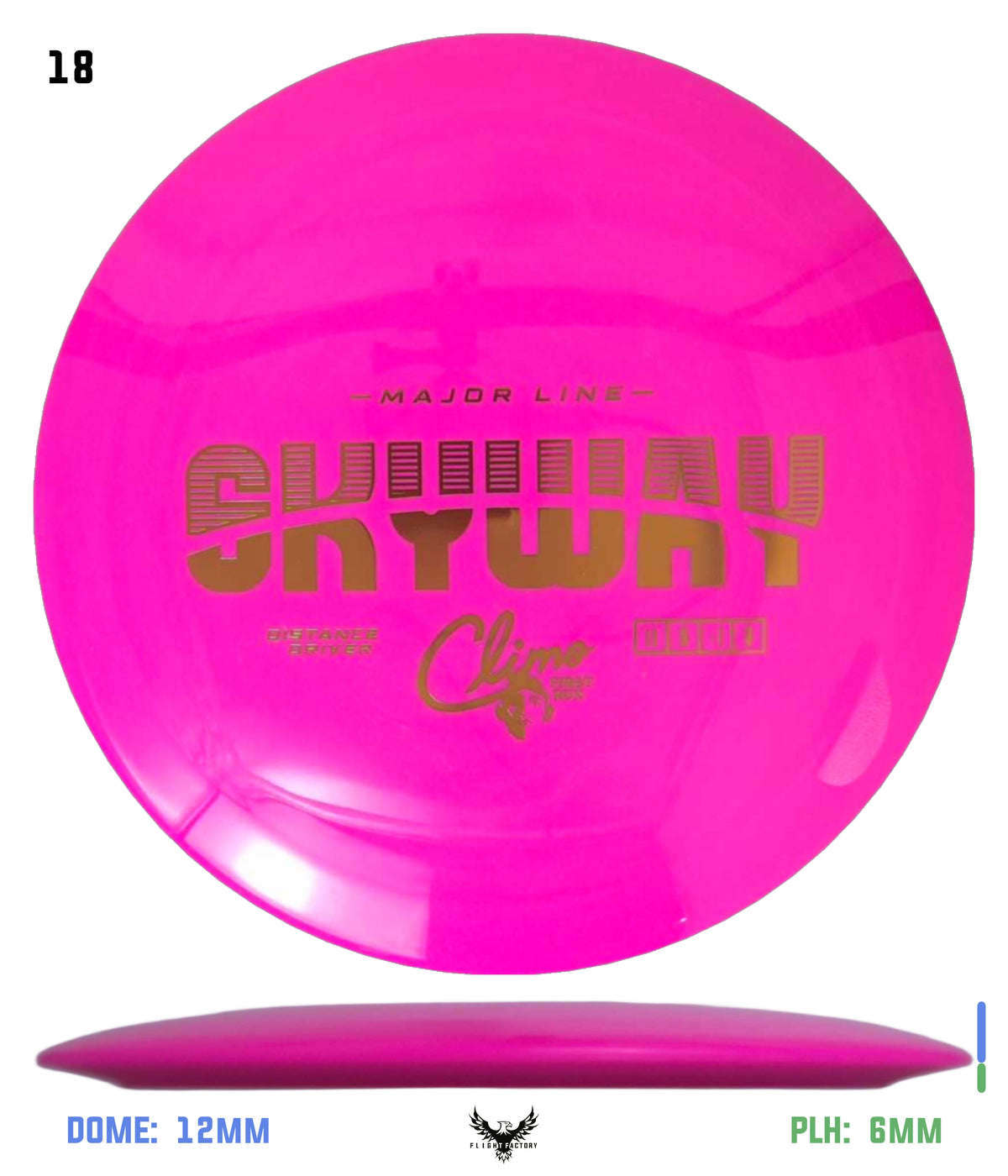 Climo Disc Golf Major Line Skyway - First Run