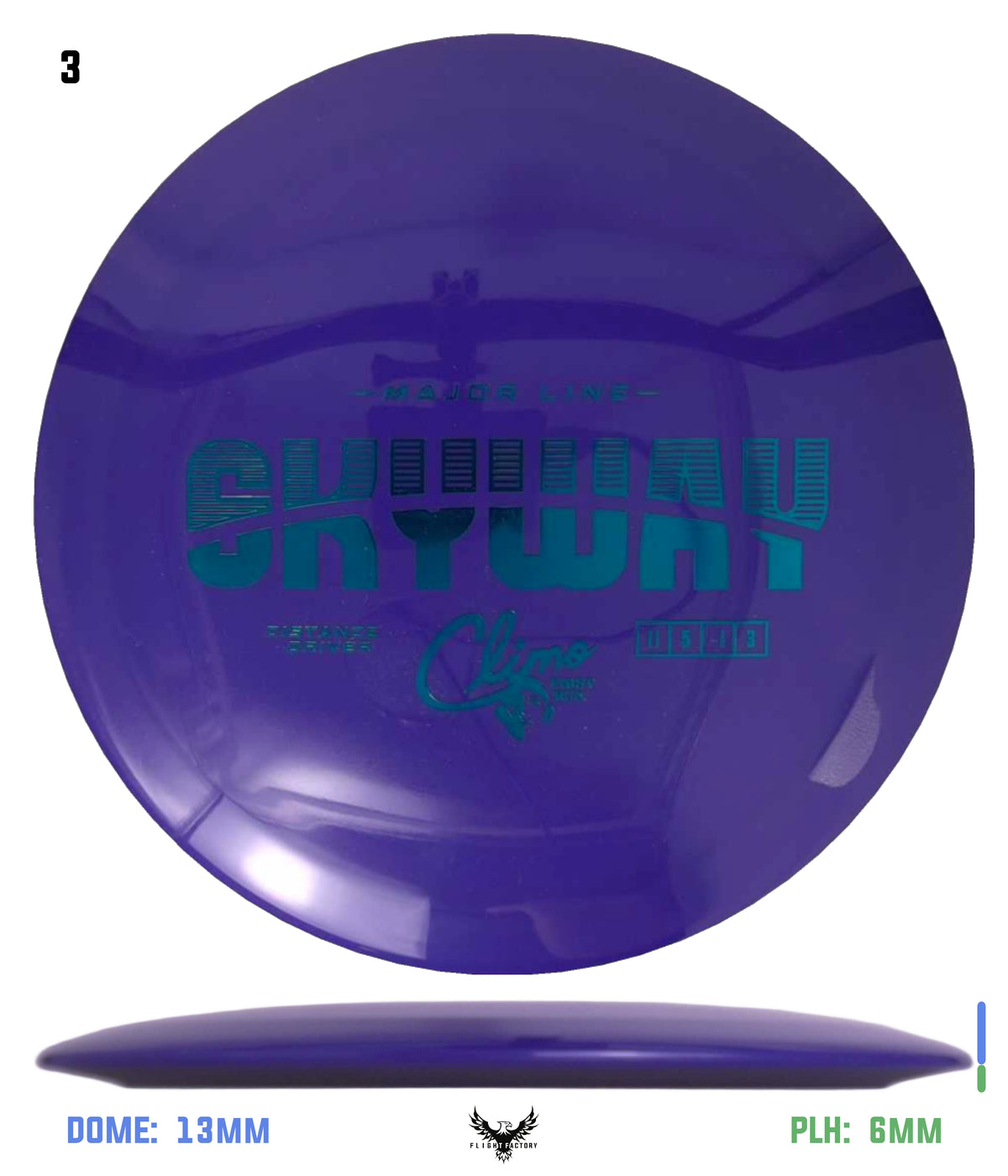 Climo Disc Golf Major Line Skyway - First Run