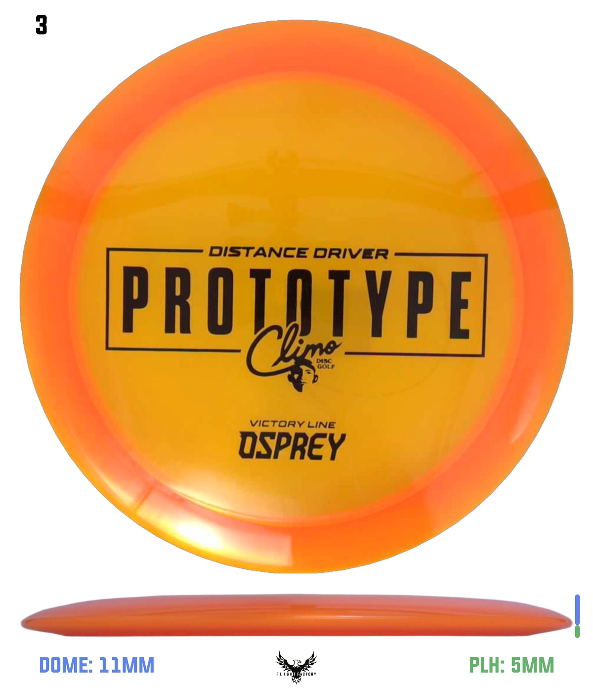 Climo Disc Golf Victory Line Osprey - Prototype