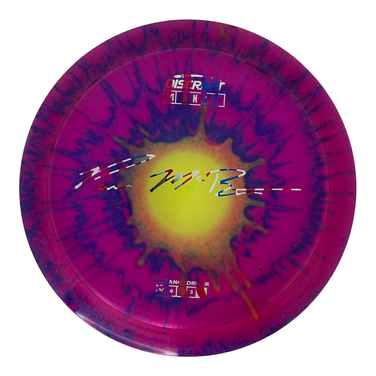 Discraft Paul McBeth Fly Dye Z Anax - Signature Stamp