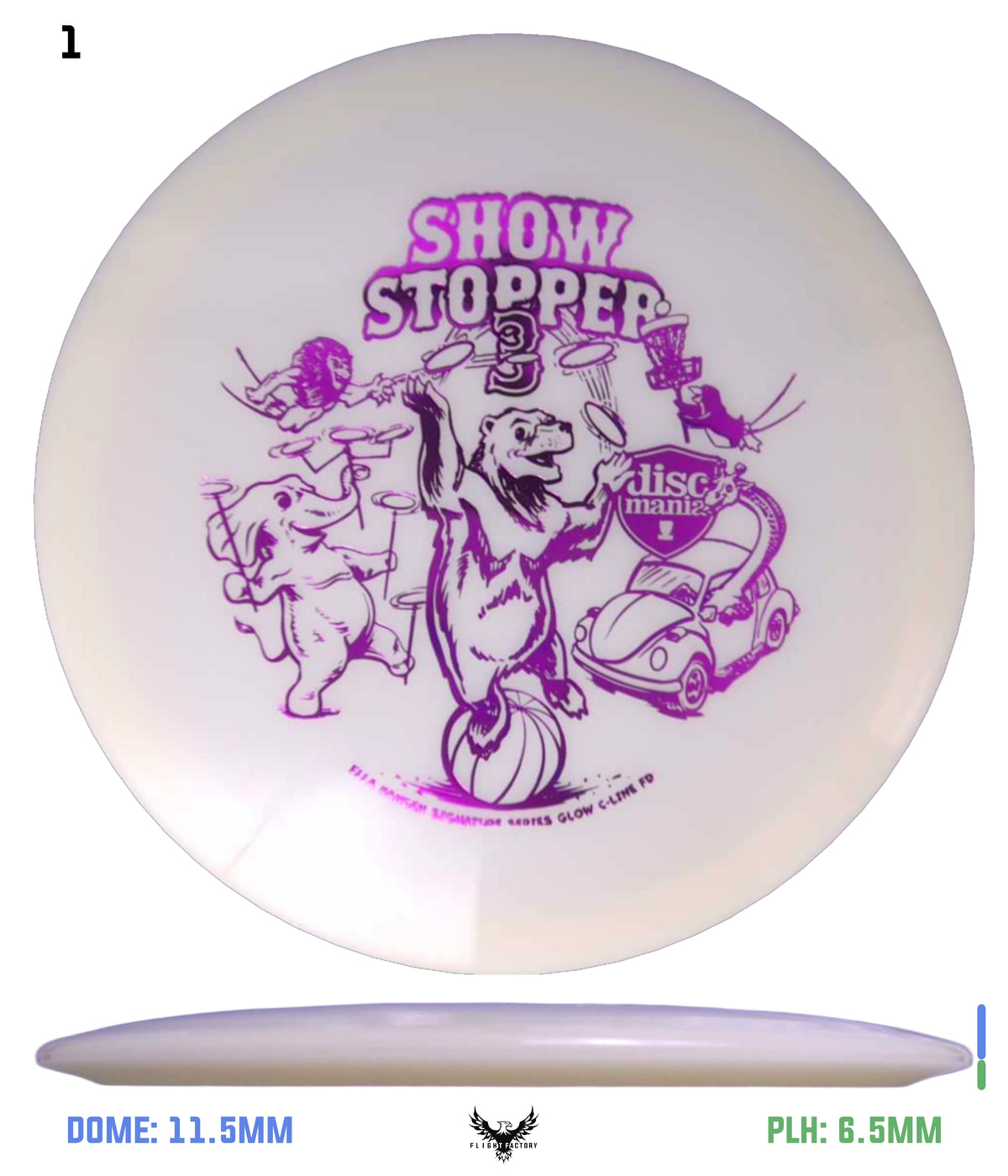 Discmania Show Stopper 3 Ella Hansen Signature Series Glow C-Line FD
