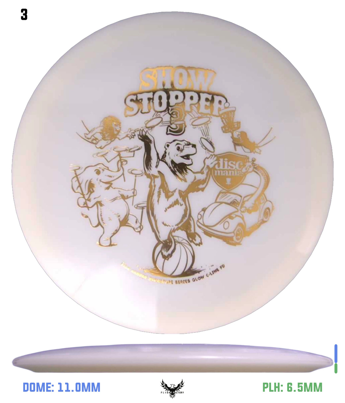 Discmania Show Stopper 3 Ella Hansen Signature Series Glow C-Line FD