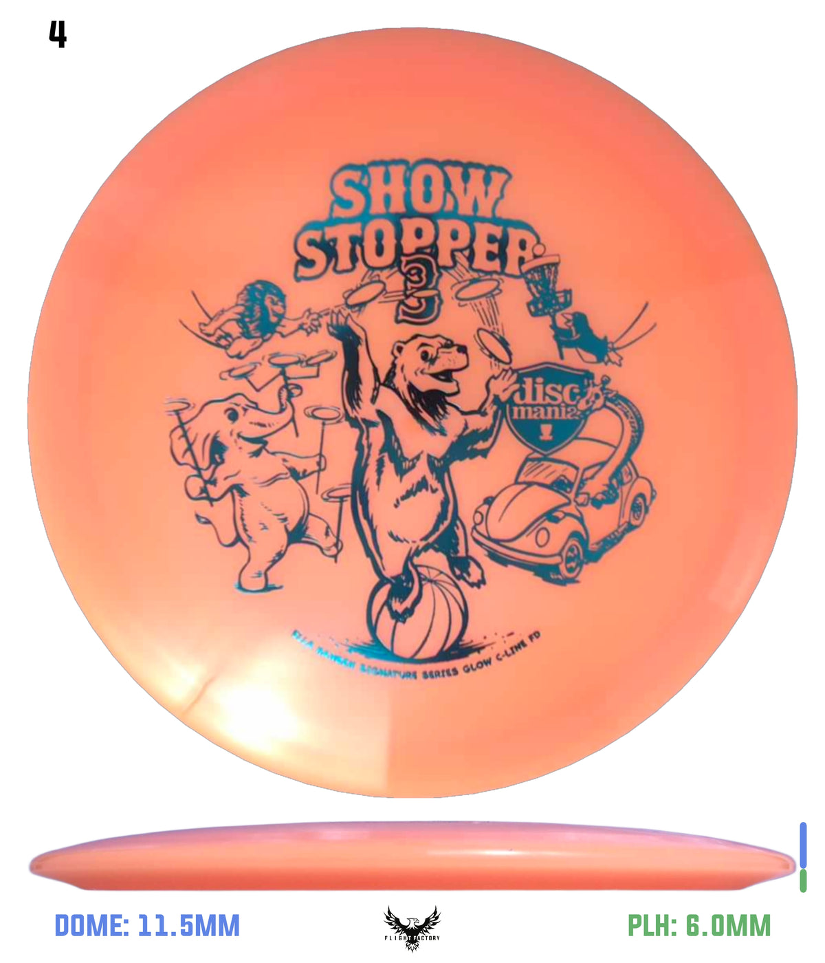 Discmania Show Stopper 3 Ella Hansen Signature Series Glow C-Line FD