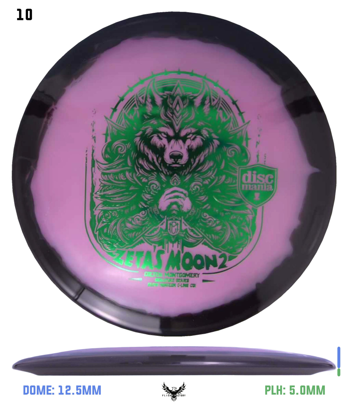 Discmania Zeta&#39;s Moon 2 Colten Montgomery Signature Series Glow Horizon C-Line CD1
