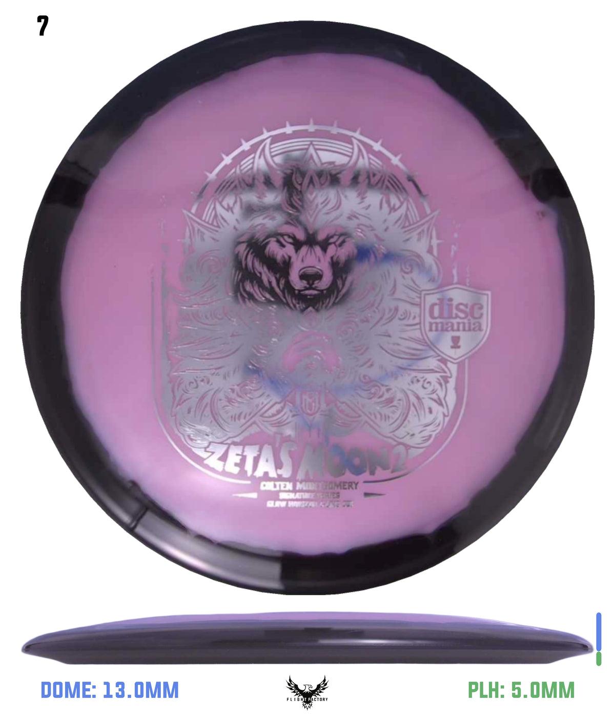 Discmania Zeta&#39;s Moon 2 Colten Montgomery Signature Series Glow Horizon C-Line CD1