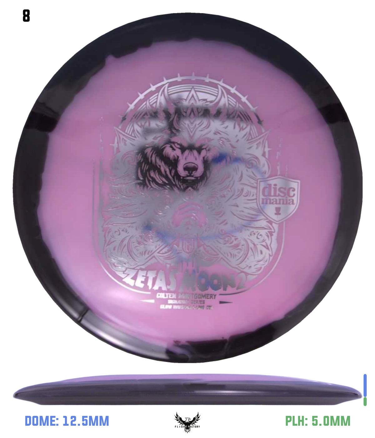 Discmania Zeta&#39;s Moon 2 Colten Montgomery Signature Series Glow Horizon C-Line CD1