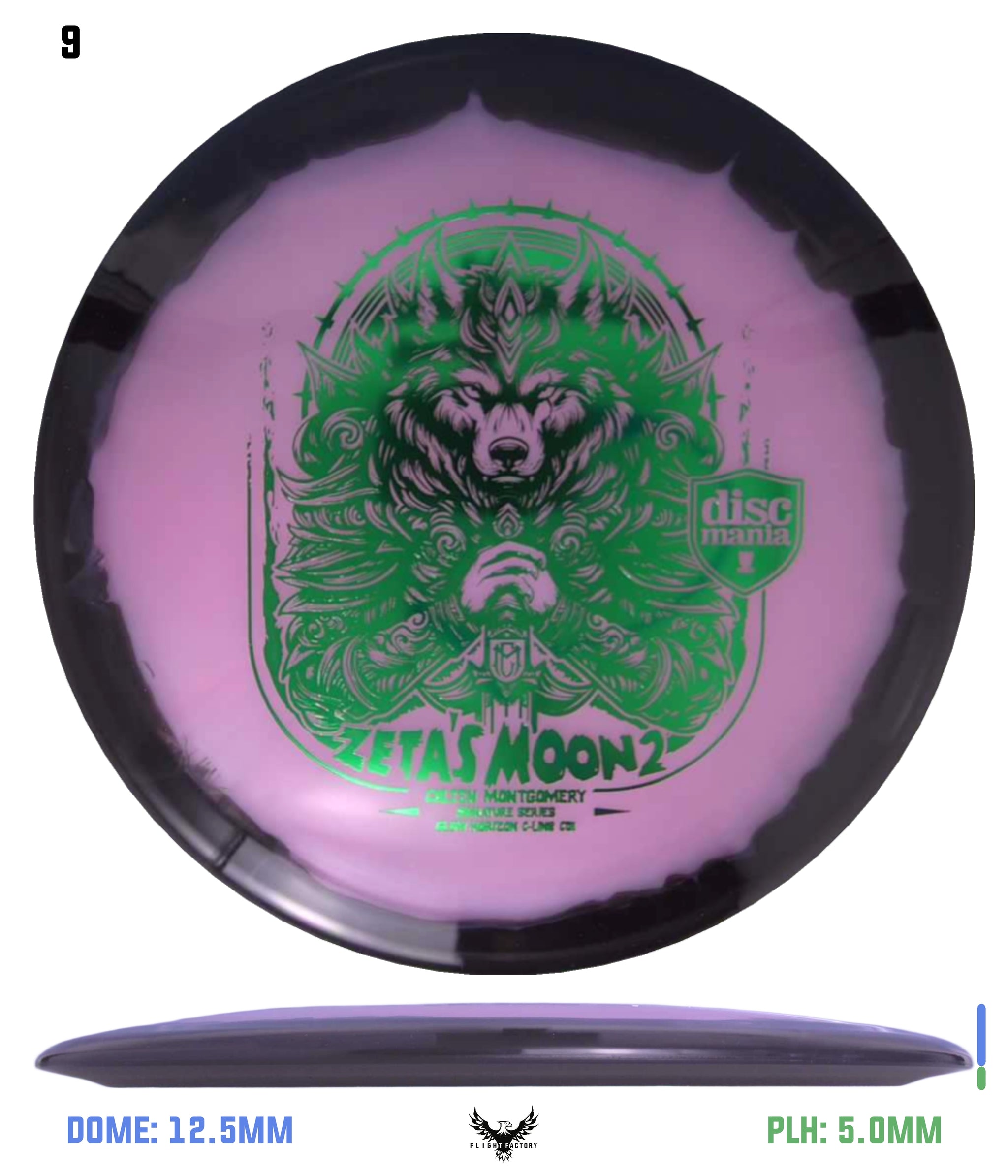 ★87MM★ Mmlg MOON MELGE HFT LIME Discmania Zeta's Moon 2 Colten Montgomery Signature Series