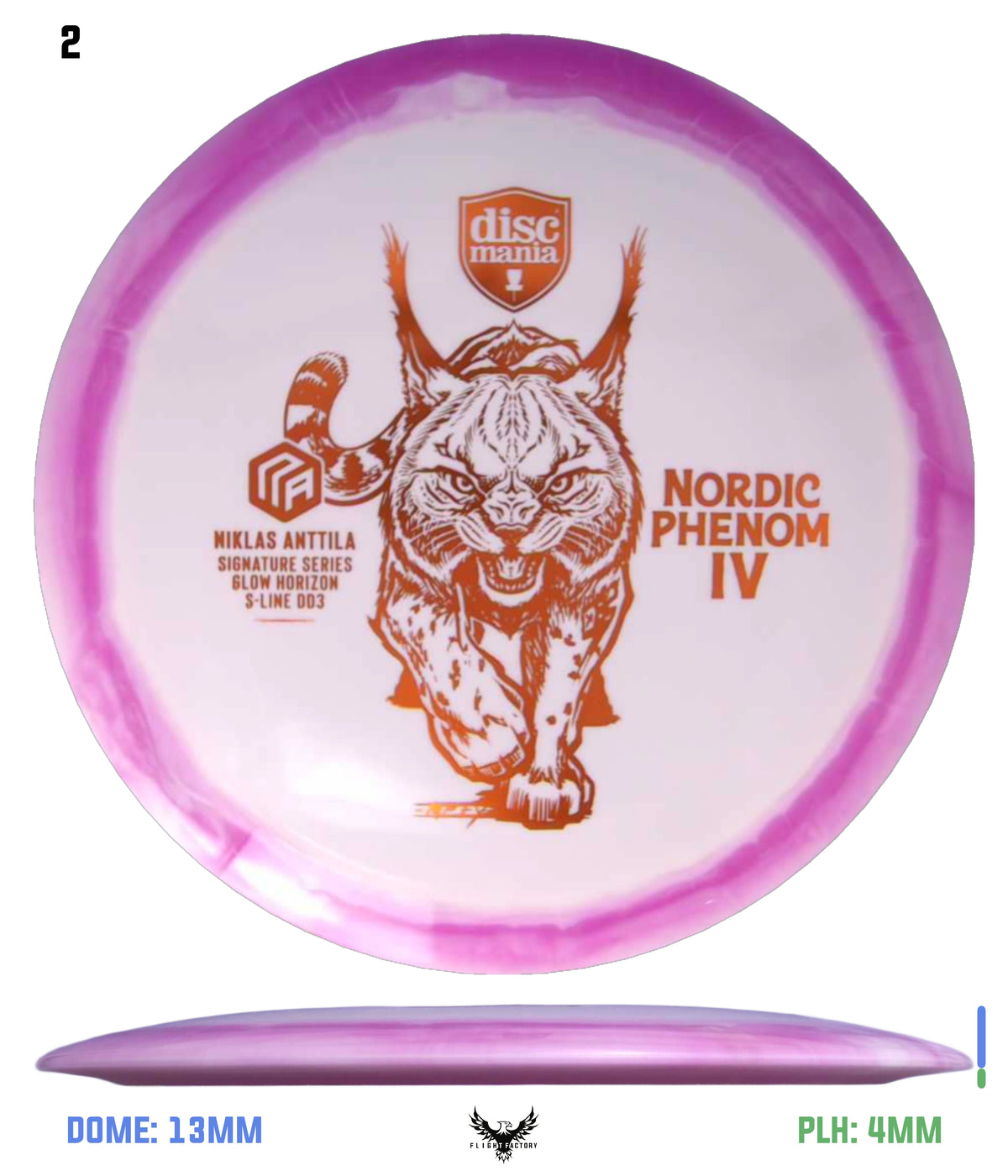 Discmania Nordic Phenom 4 Niklas Anttila Signature Series Glow Horizon S-Line DD3