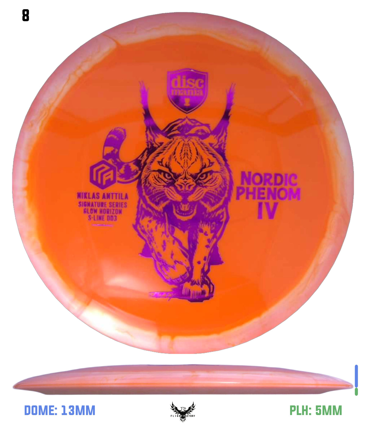 Discmania Nordic Phenom 4 Niklas Anttila Signature Series Glow Horizon S-Line DD3
