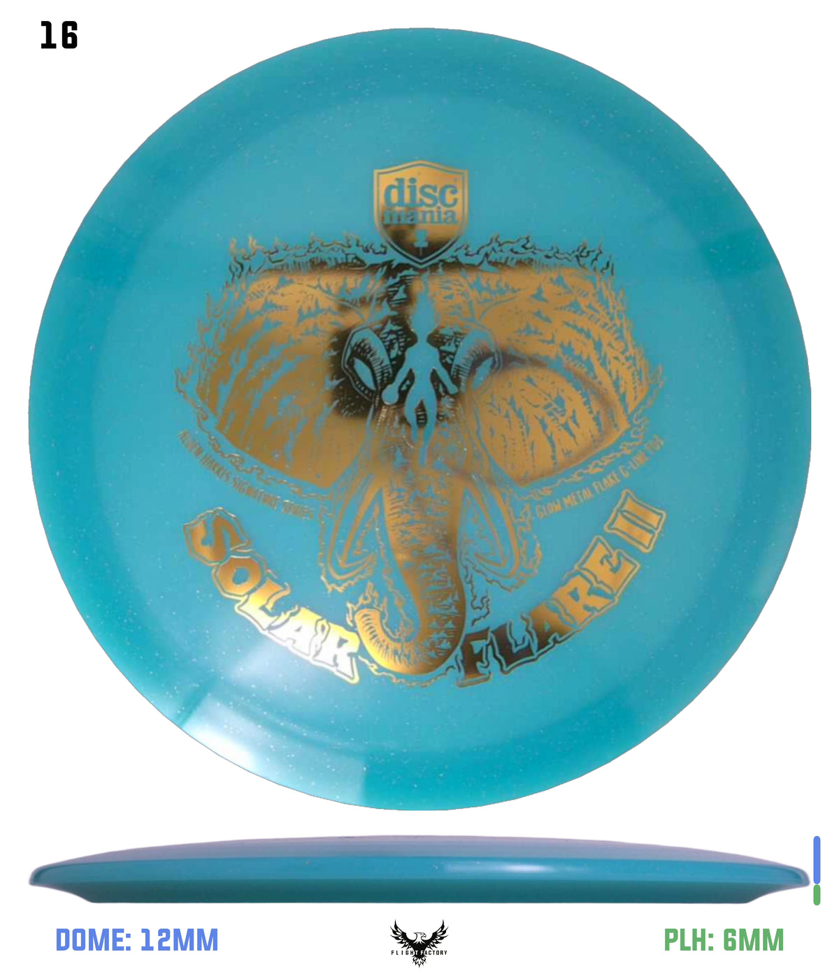 Discmania Solar Flare Color Glow Metal Flake C-Line FD3 - Alden Harris (2025)