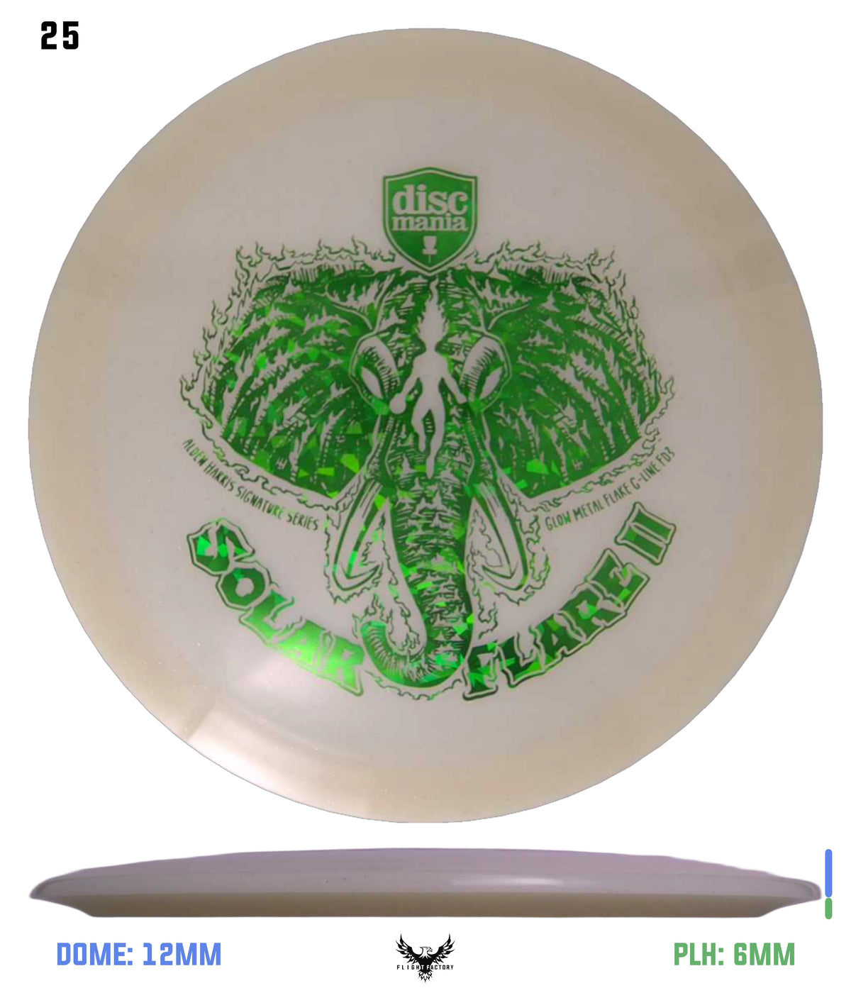 Discmania Solar Flare Color Glow Metal Flake C-Line FD3 - Alden Harris (2025)