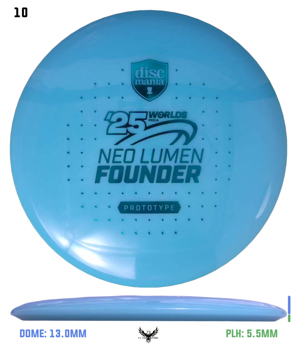 Discmania Prototype Neo Lumen Founder - Pro Worlds 2025